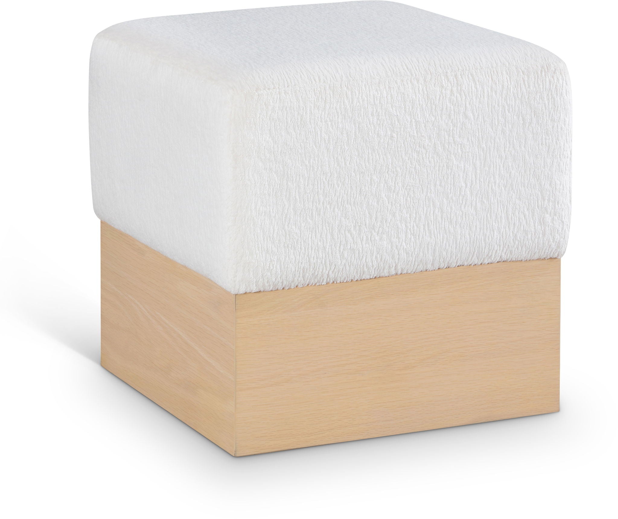 Havre - Ottoman / Stool With Natural Base