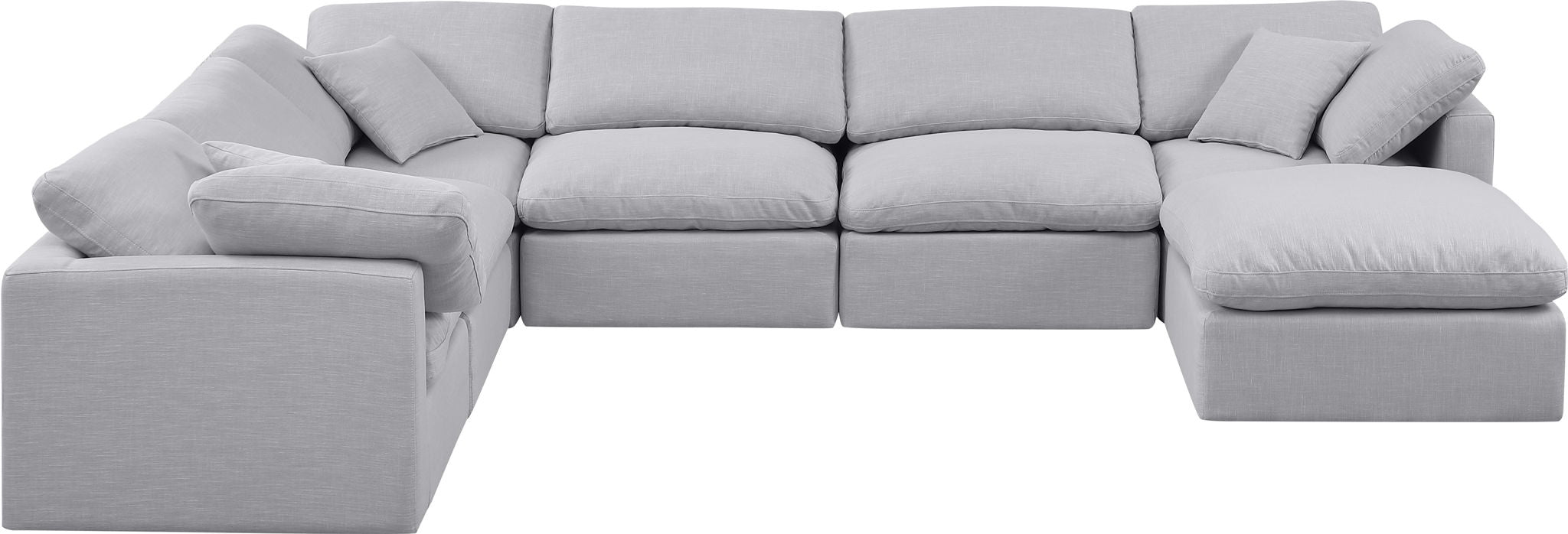 Indulge - Linen 7 Piece Modular Sectional