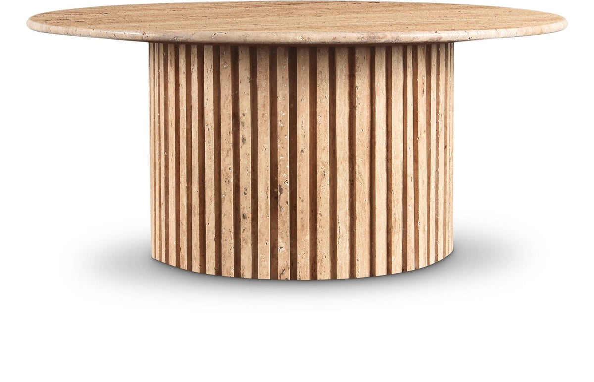 Genoa - Marble & Travertine Table - Travertine