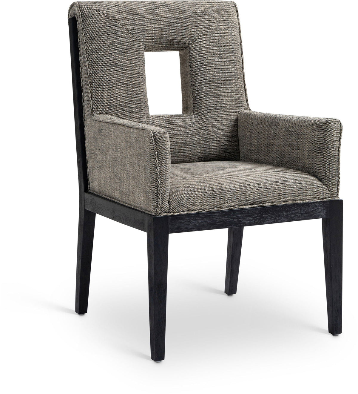 Gwendolyn - Dining Arm Chair with Black Frame
