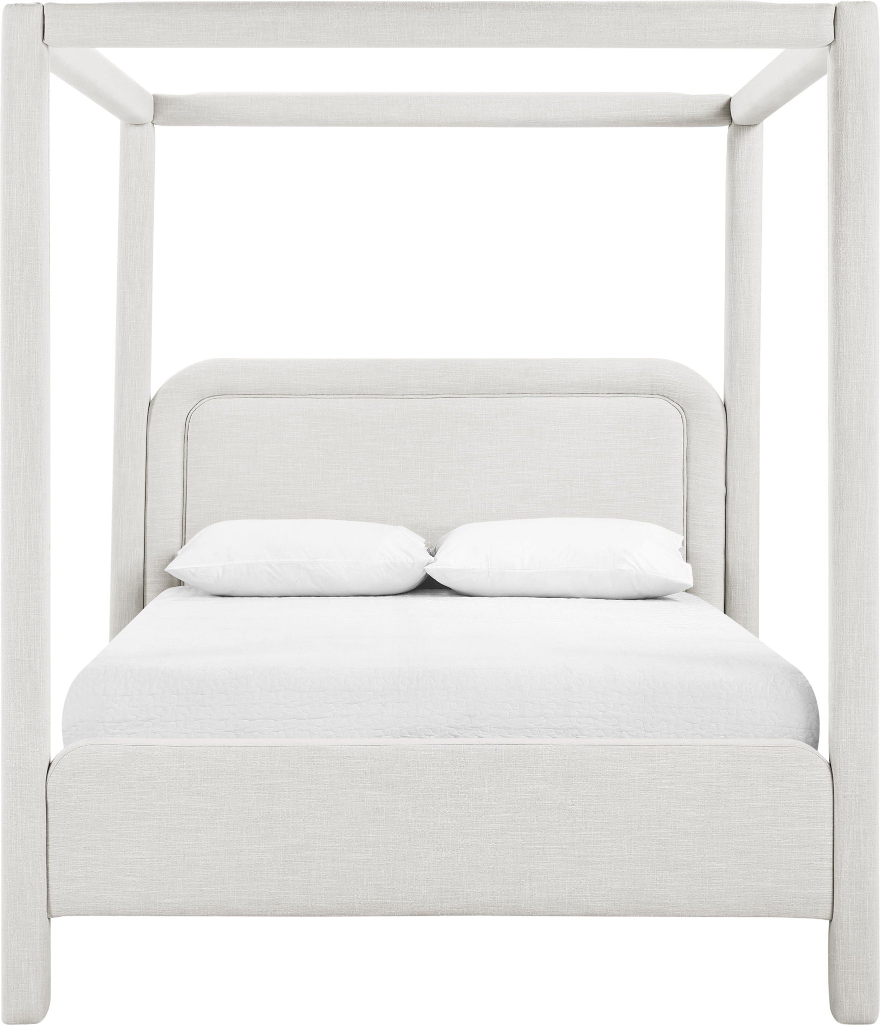 Salina - Linen Textured Fabric Upholstered Bed