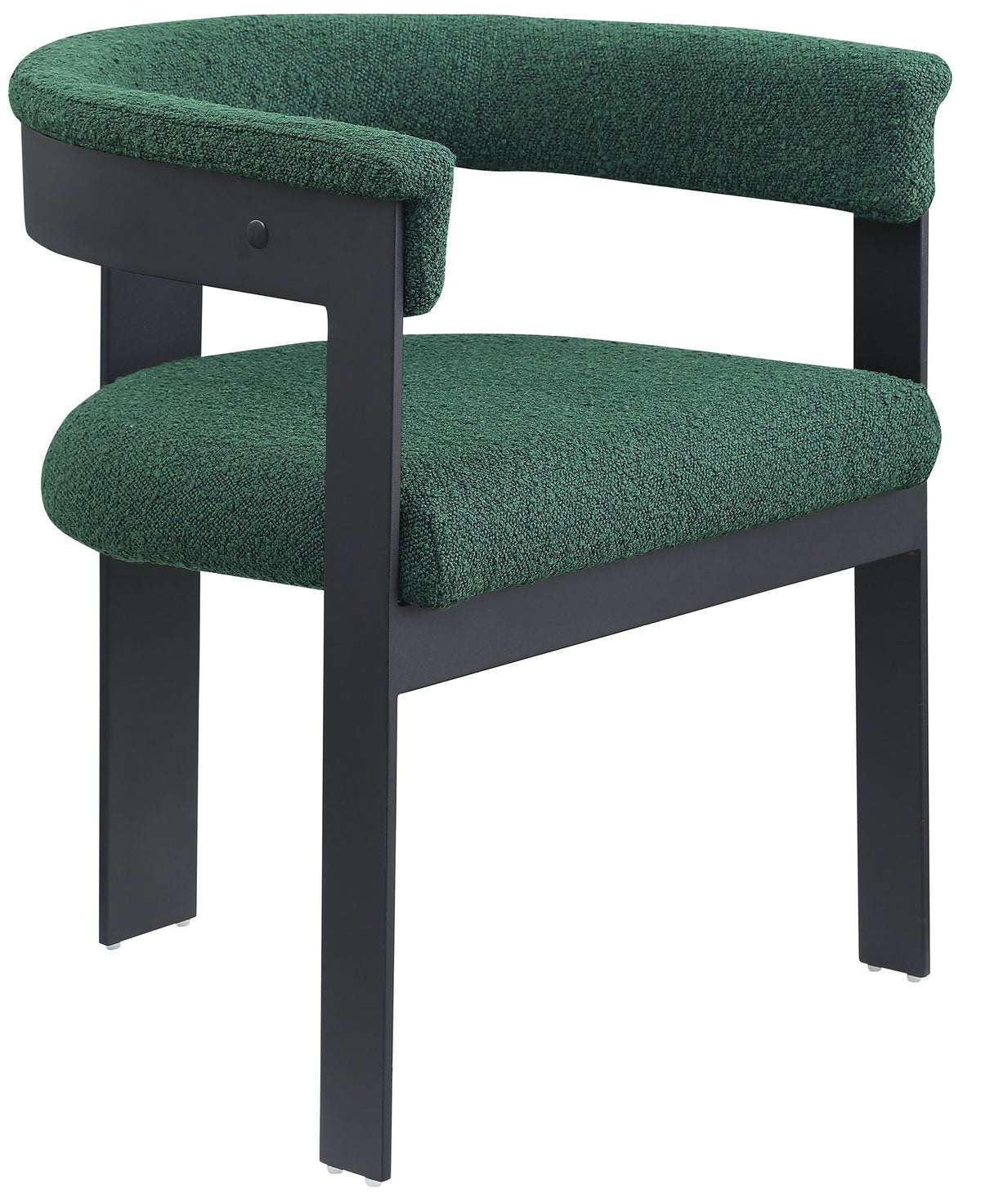 Romeo - Boucle Dining Chair (Set of 2) with Black Base