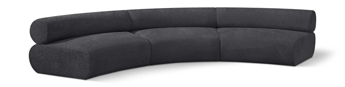 Bale Chenille Modular Sectional — 3-Piece Sofa — Grey