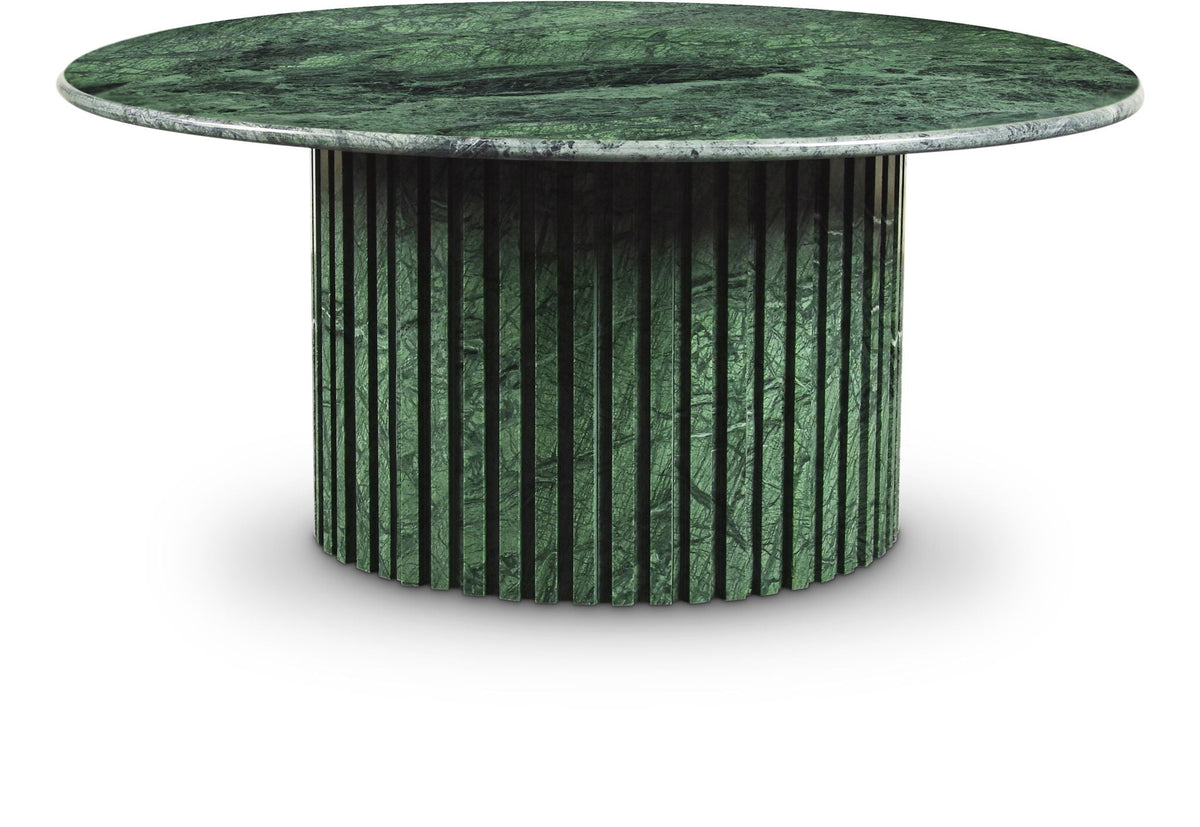 Genoa - Marble & Travertine Table - Dark Green