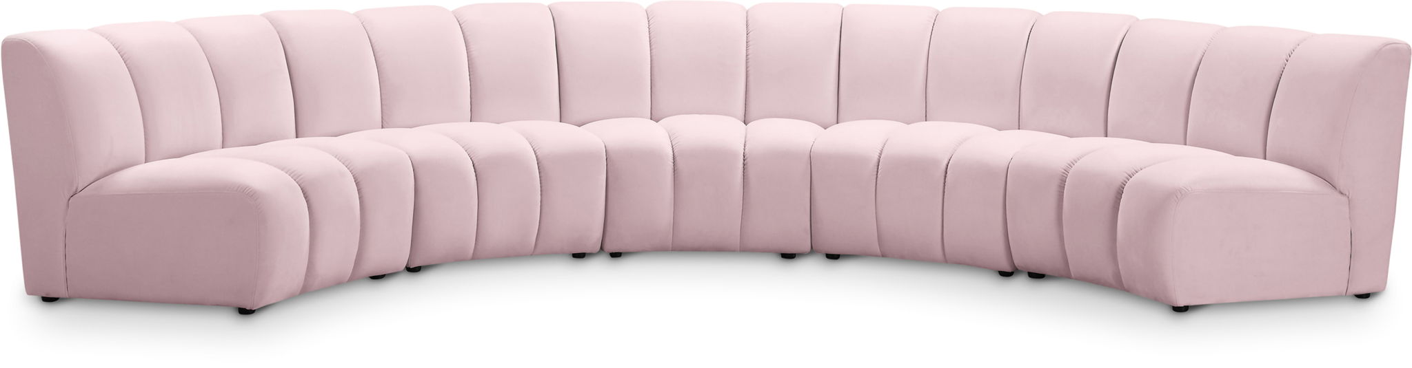 Infinity - 5 Piece Velvet Modular Sectional