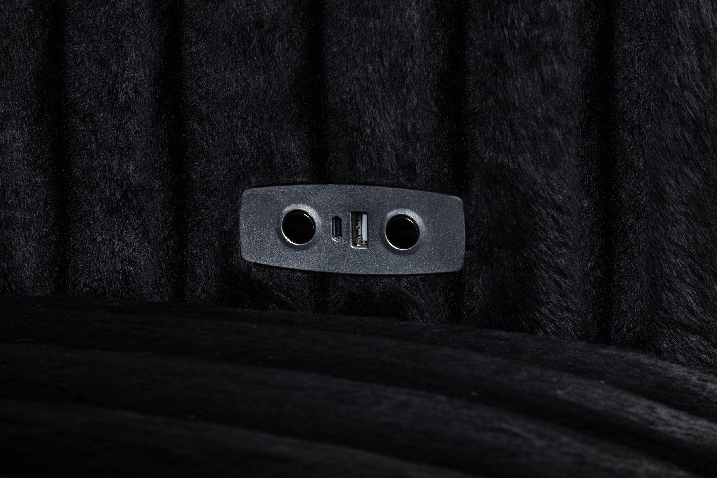 Jacana Corduroy Upholstered Dual Power Chaise Sofa