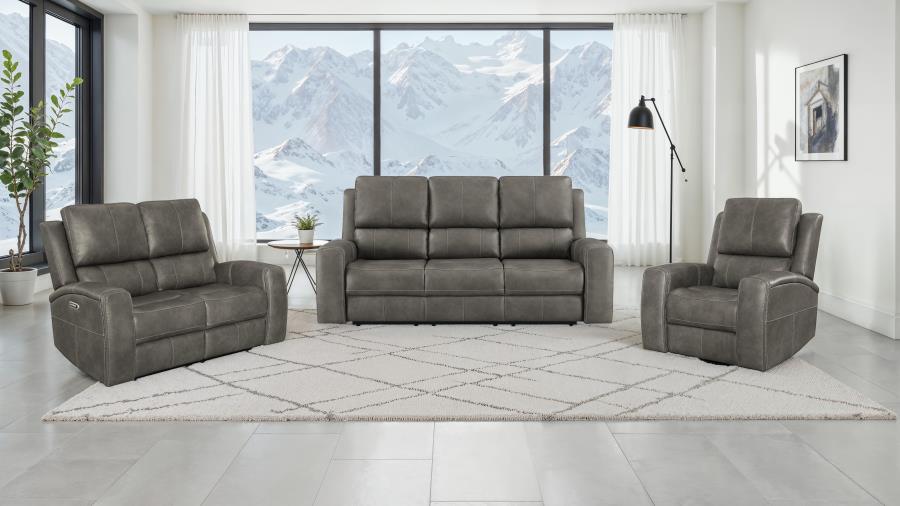 Brickston Triple Power Reclining Sofa Set