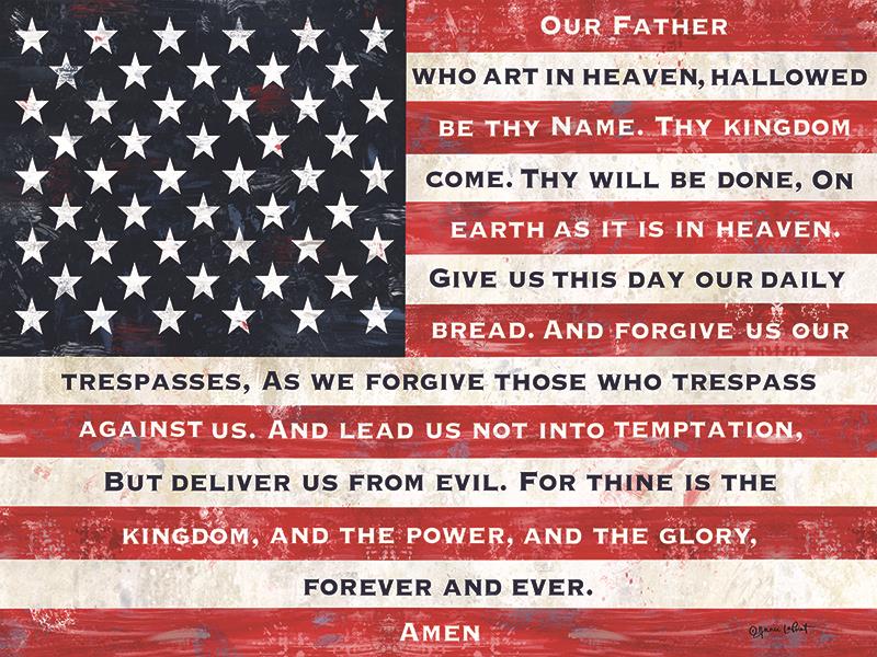 Our Father Flag By Annie Lapoint Giclee Canvas