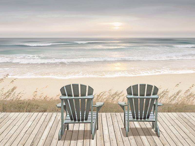 Boardwalk Sunset By Amber Sterling Giclee Canvas