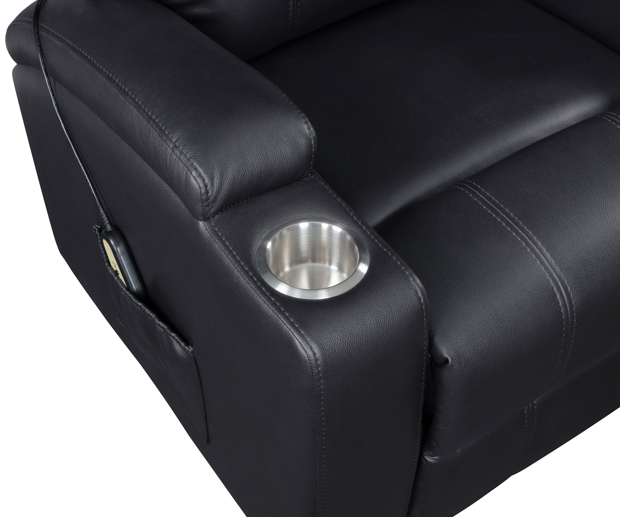 Armstrong Upholstered Power Lift Massage Recliner