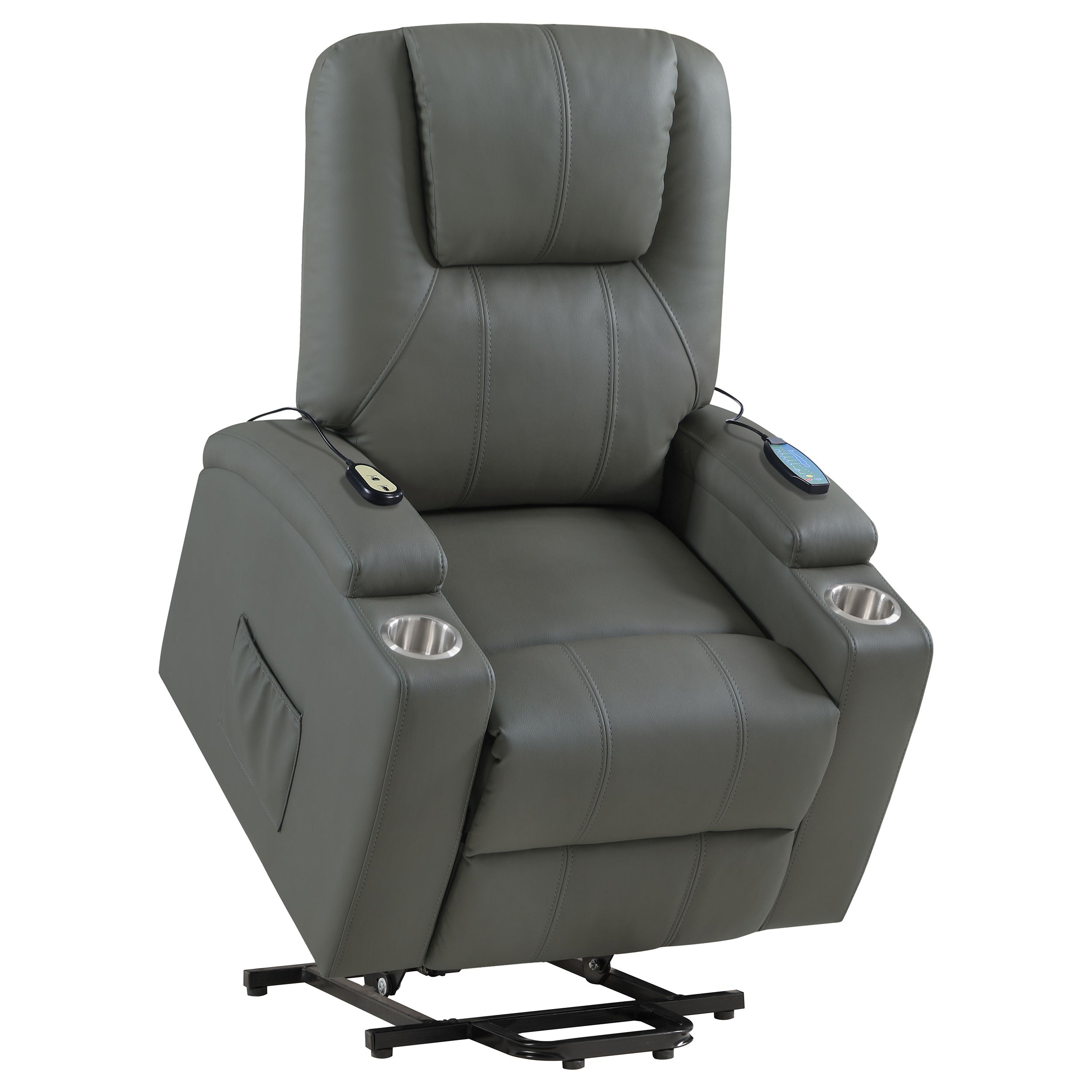 Armstrong Upholstered Power Lift Massage Recliner