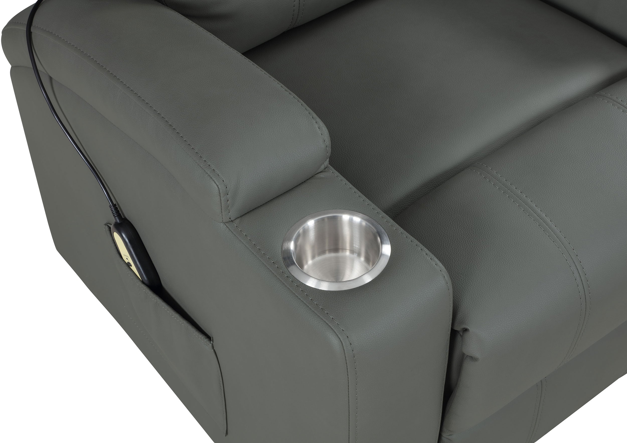 Armstrong Upholstered Power Lift Massage Recliner