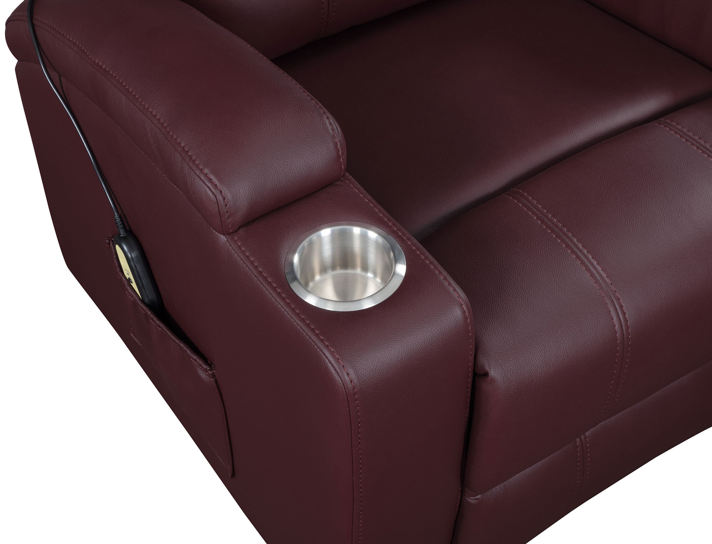 Armstrong Upholstered Power Lift Massage Recliner