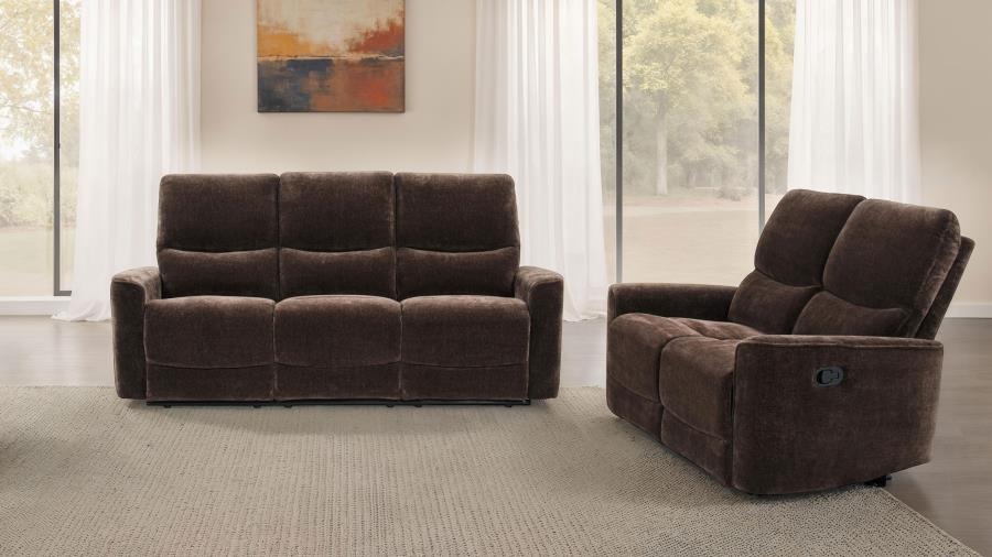Navarro Upholstered Reclining Sofa Set