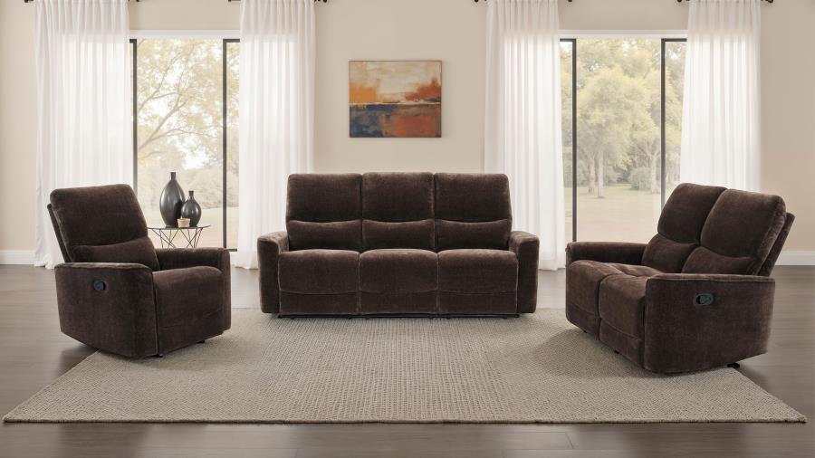 Navarro Upholstered Reclining Sofa Set
