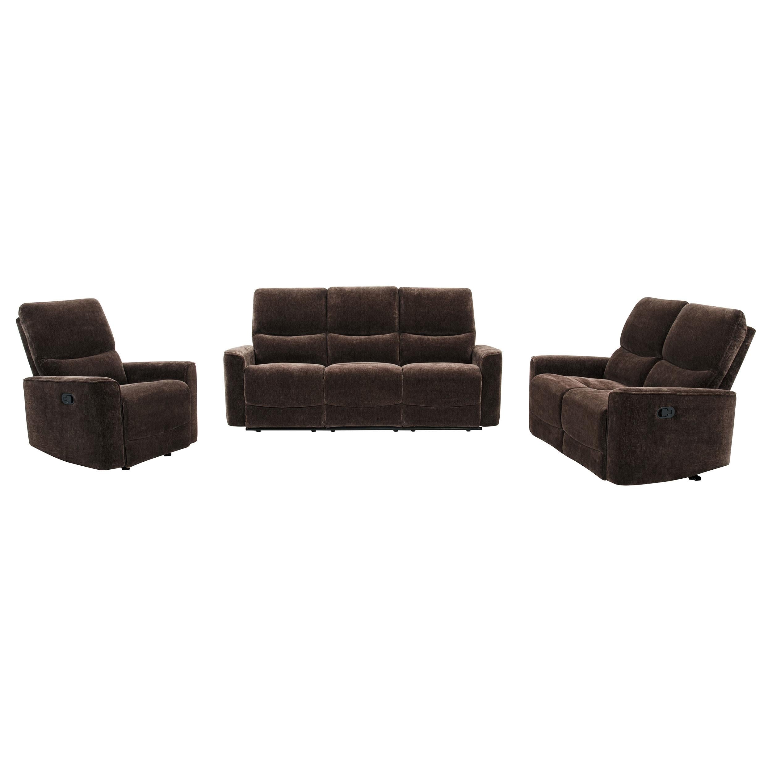 Navarro Upholstered Reclining Sofa Set