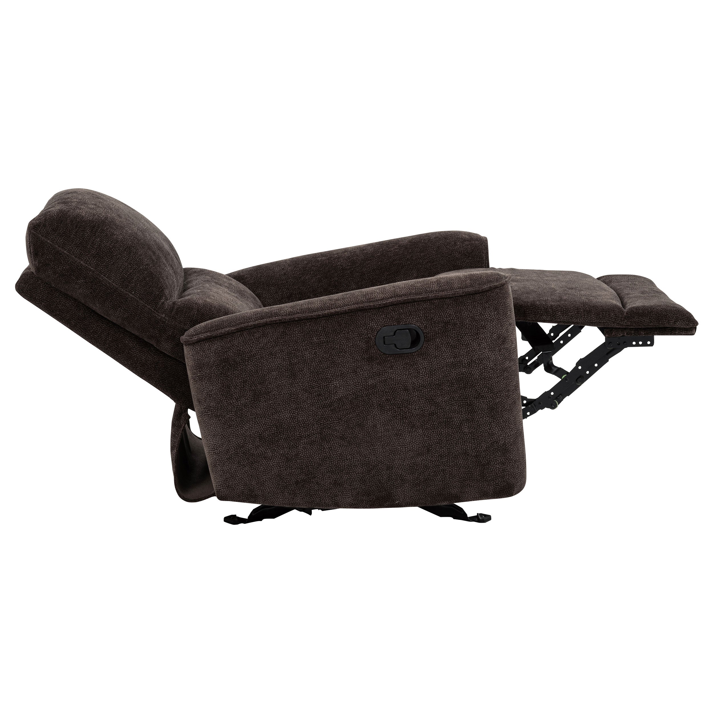 Navarro Chenille Upholstered Glider Recliner
