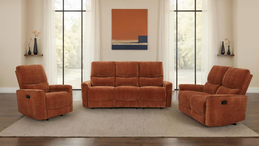 Navarro Upholstered Reclining Sofa Set