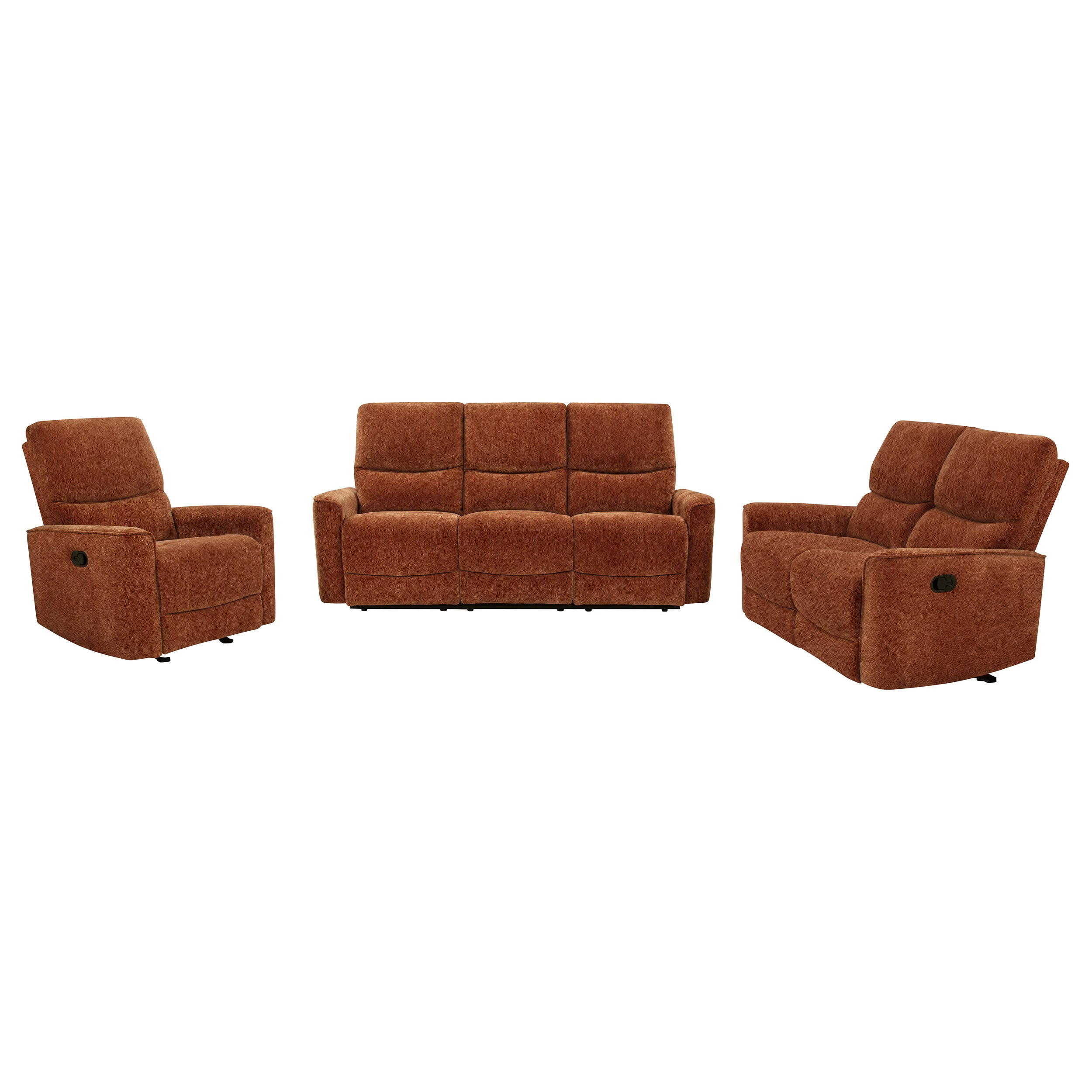 Navarro Upholstered Reclining Sofa Set