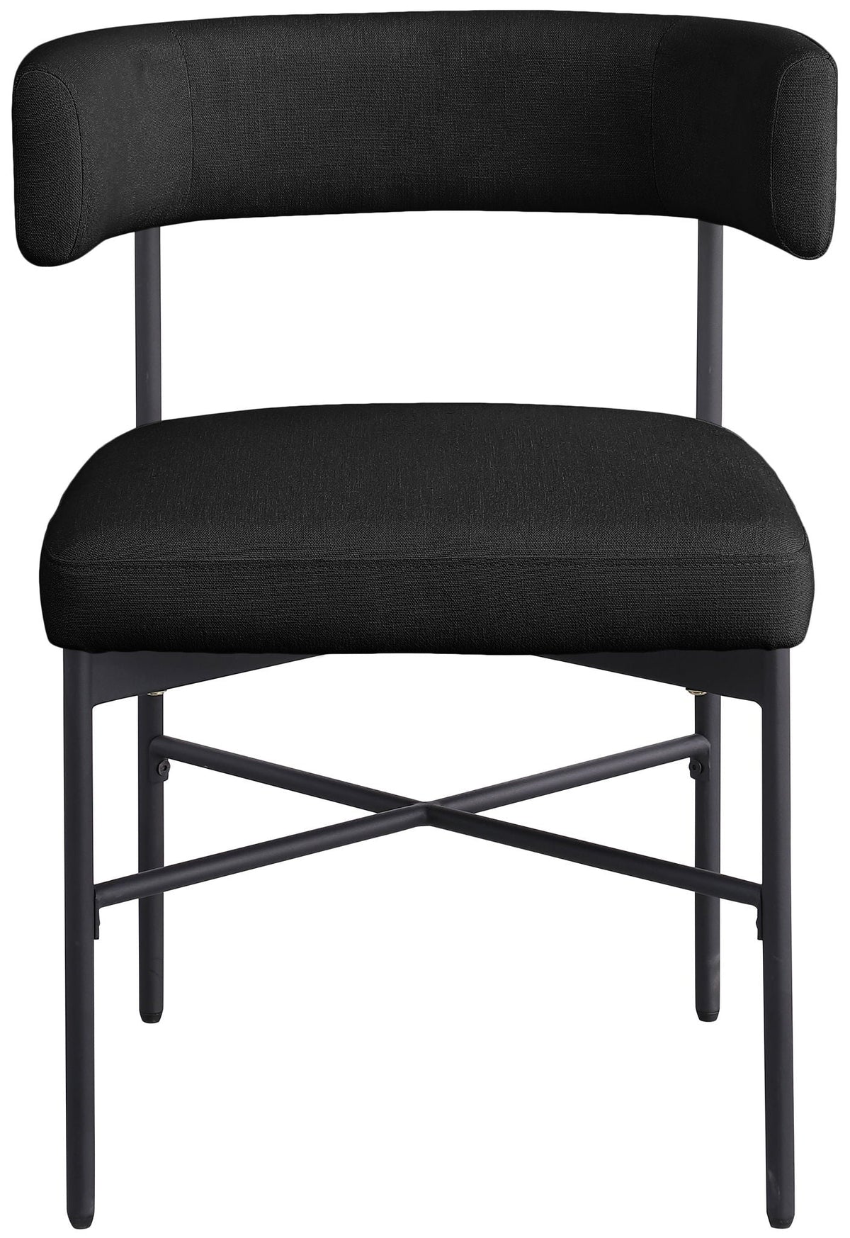 Rivage - Durable Dining Chair (Set of 2) with Black Frame