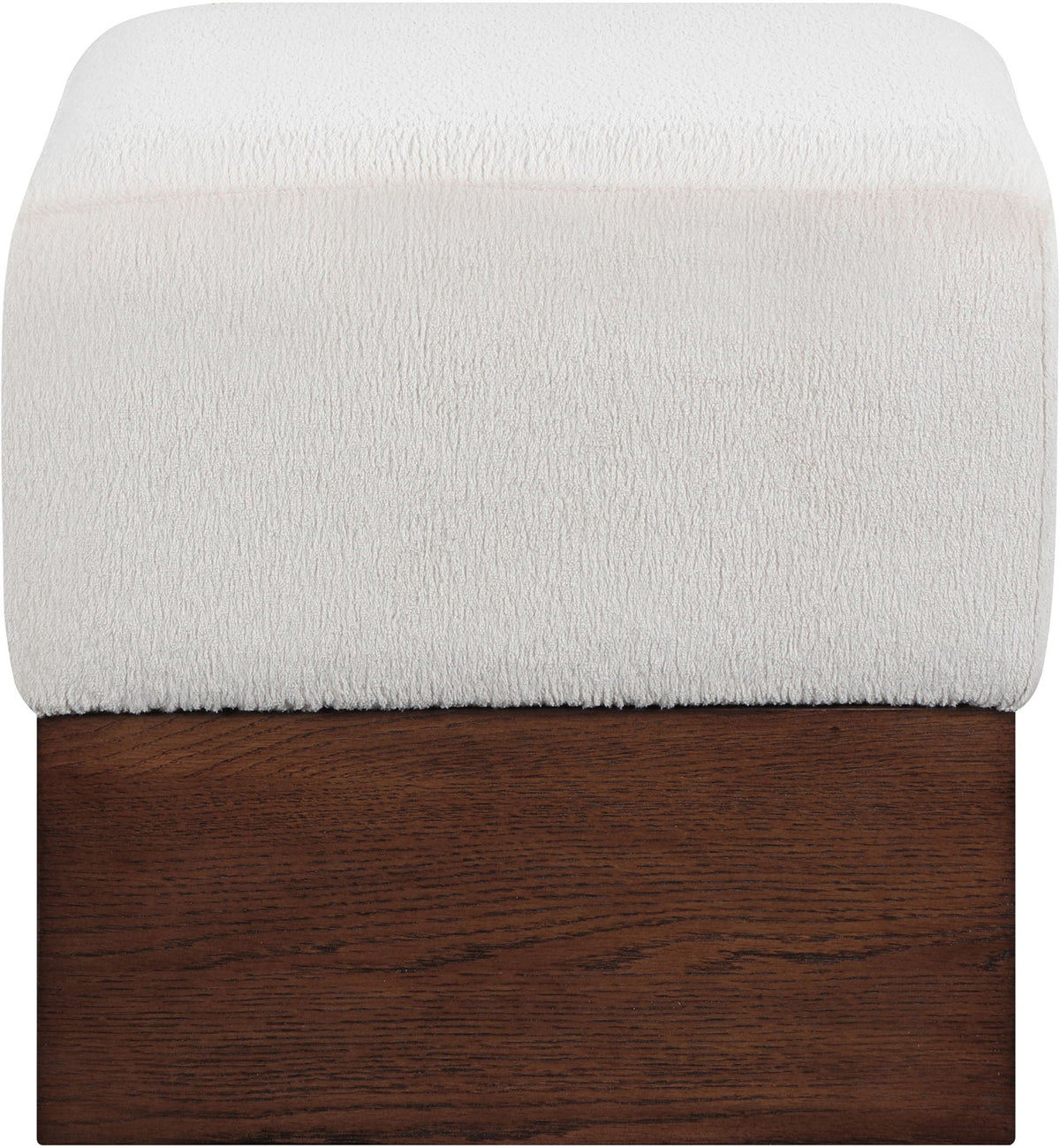 Havre - Ottoman / Stool with Brown Base