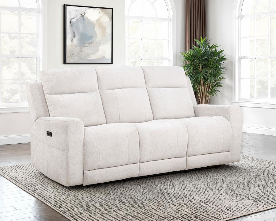 Kennett Chenille Upholstered Power Reclining Sofa