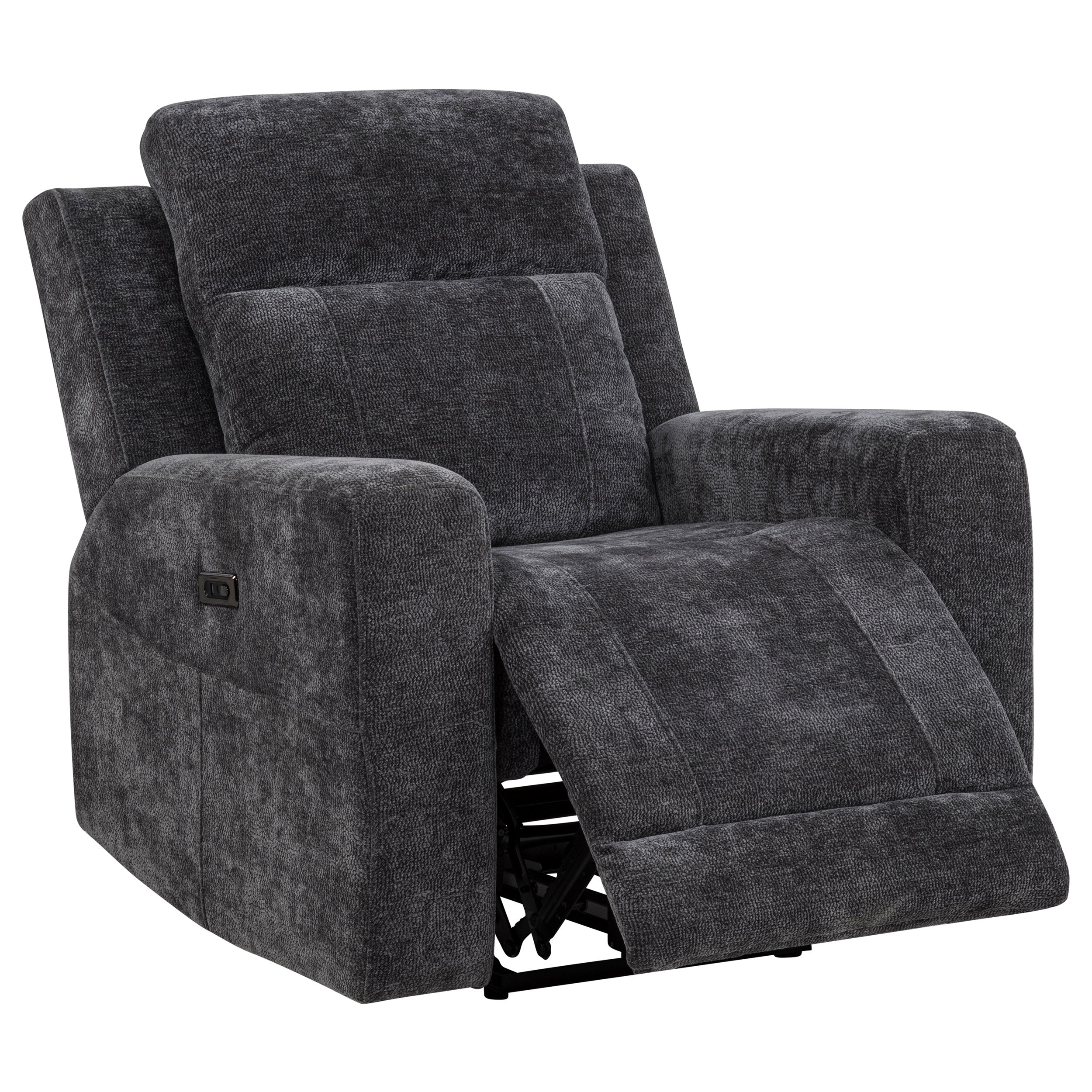 Kennett Chenille Upholstered Power Recliner Chair