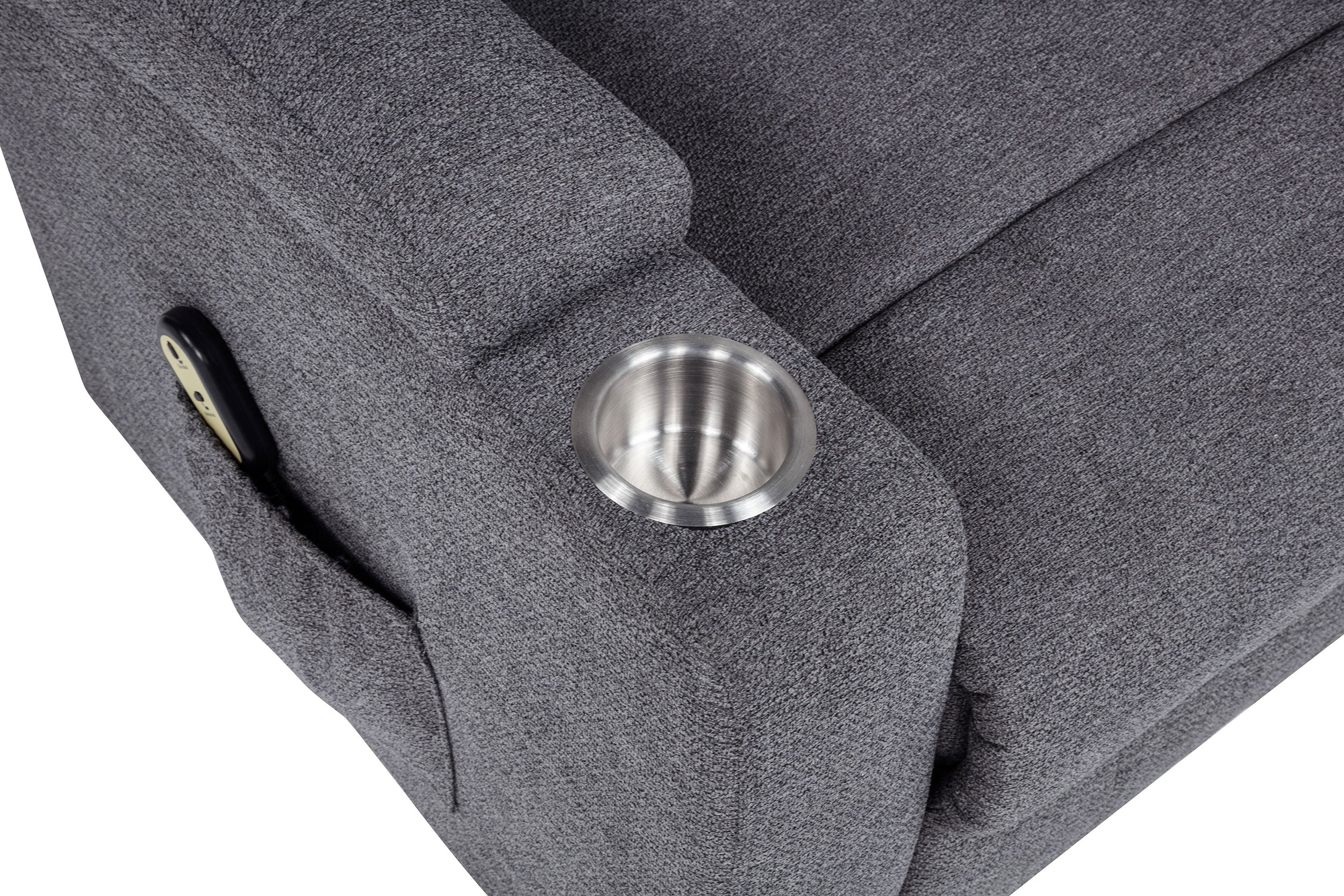 Louie Chenille Upholstered Power Lift Massage Chair