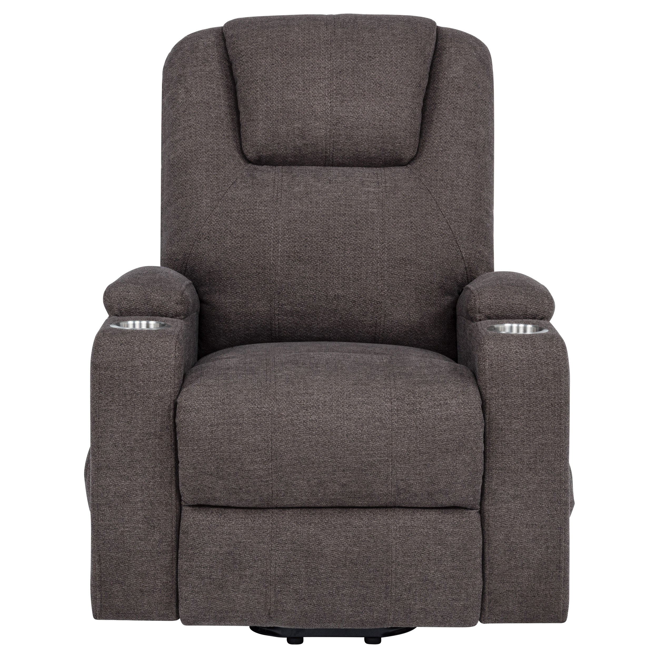 Louie Chenille Upholstered Power Lift Massage Chair