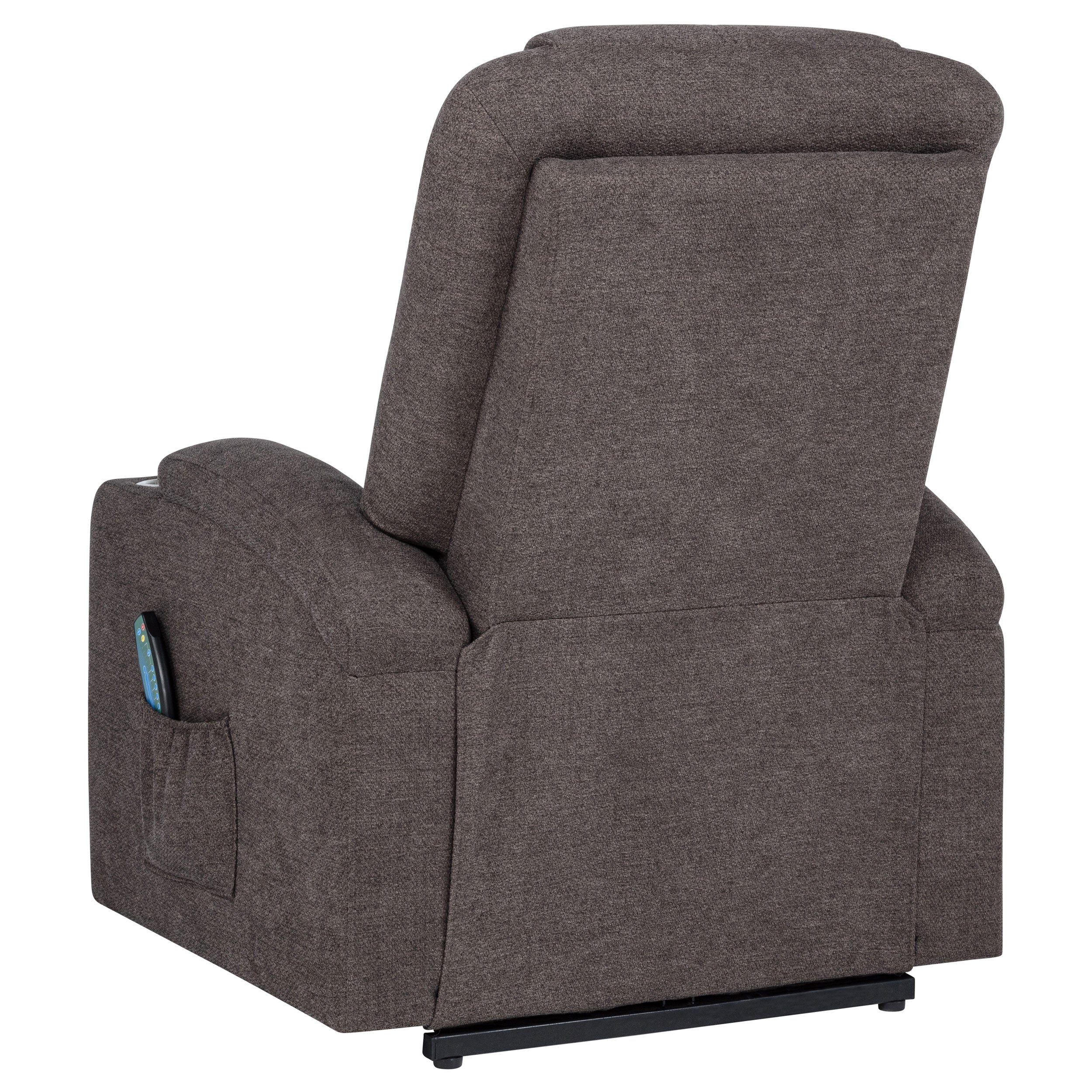 Louie Chenille Upholstered Power Lift Massage Chair