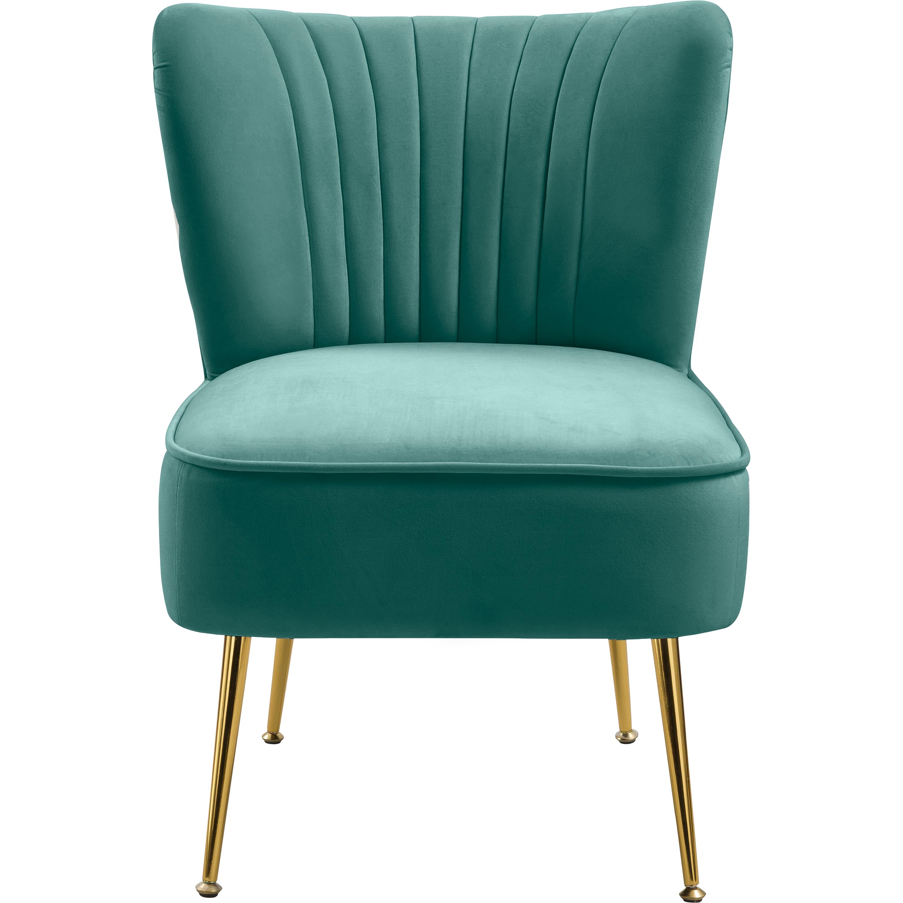 Meridian Tess Mint Velvet Accent Chair