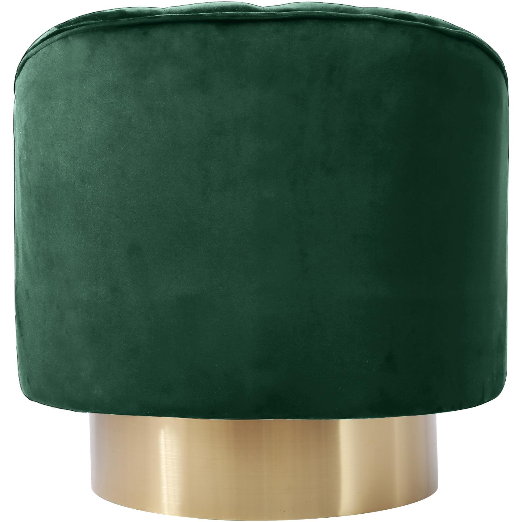 Meridian Farrah Green Velvet Accent Chair