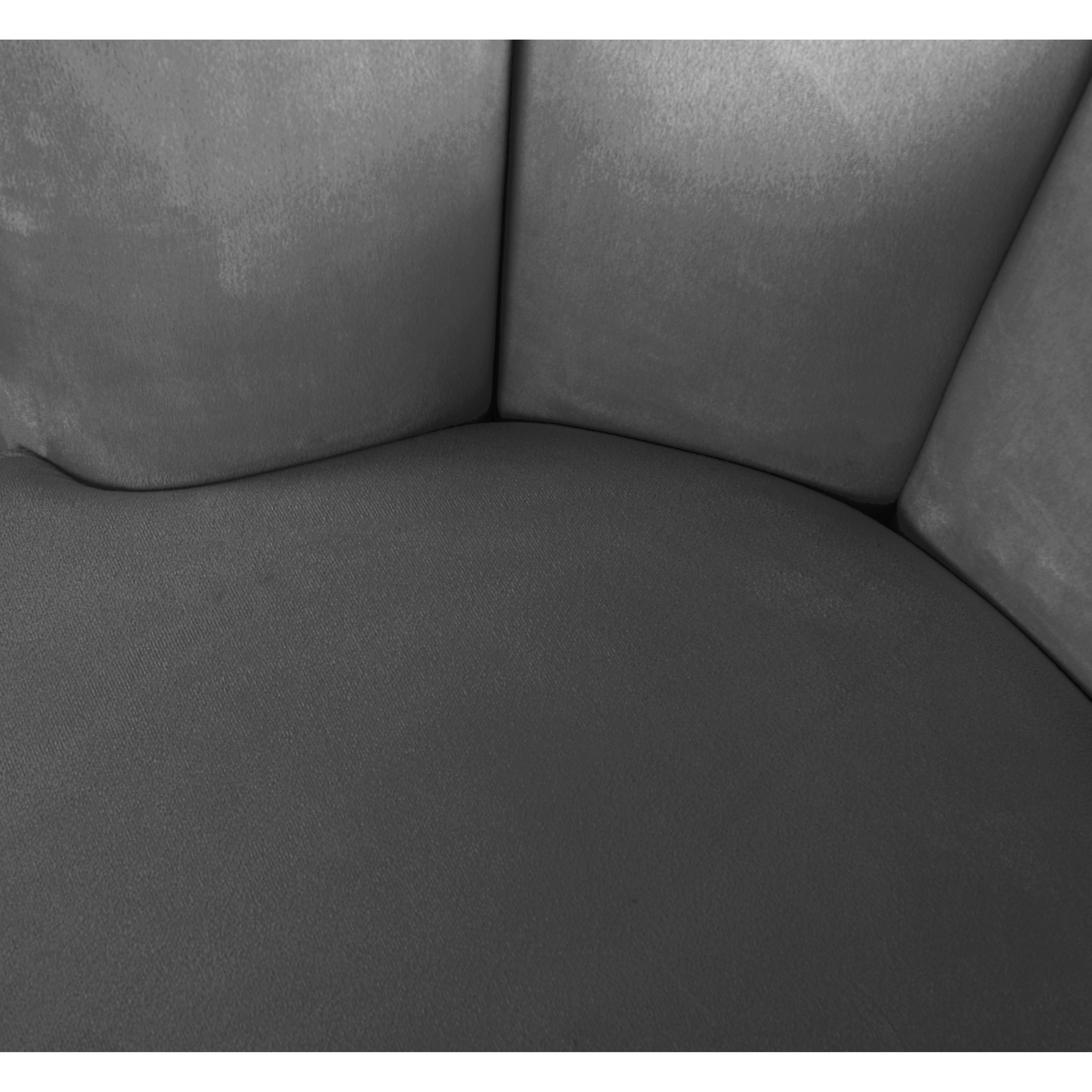 Meridian Lily Grey Velvet Accent Chair