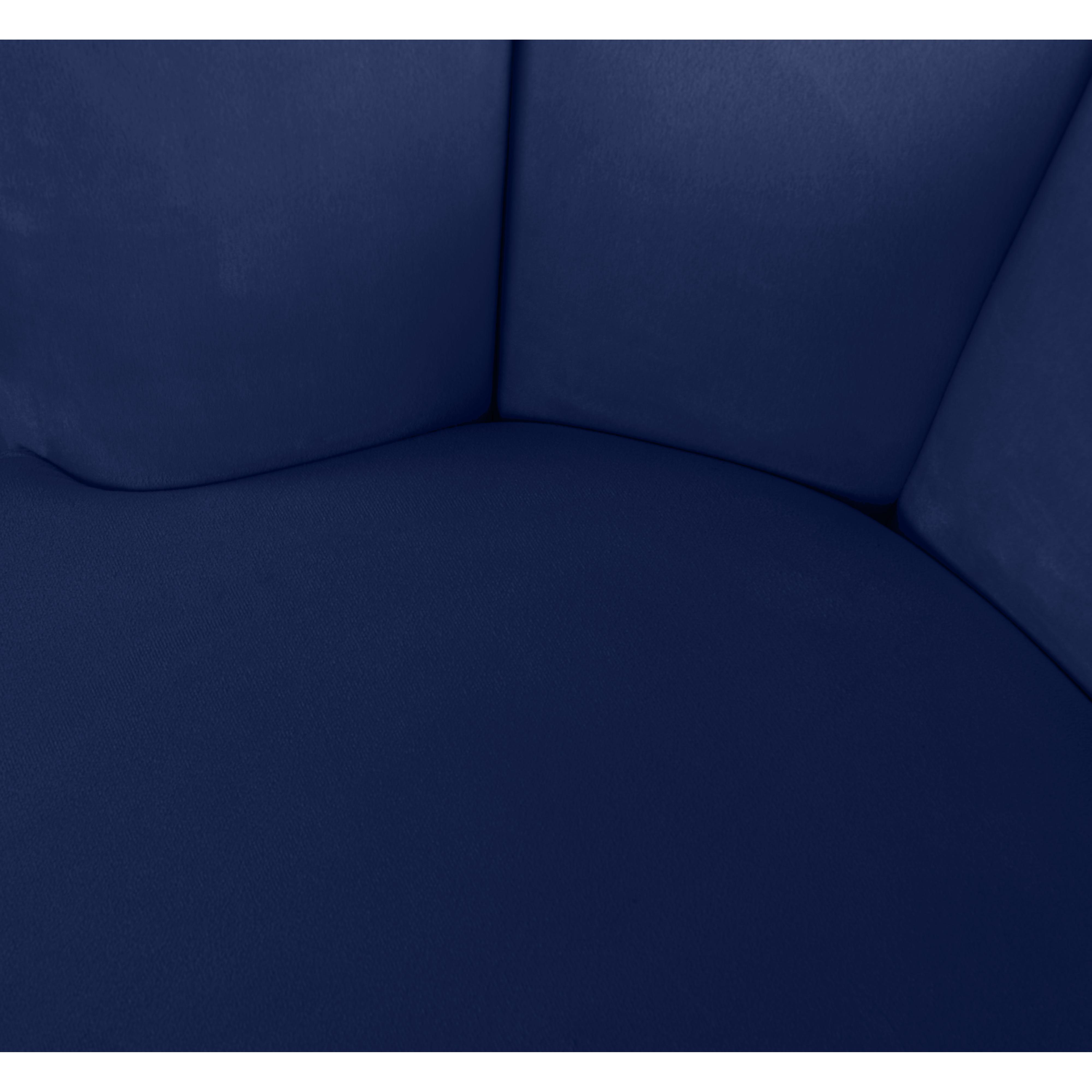 Meridian Lily Navy Velvet Accent Chair