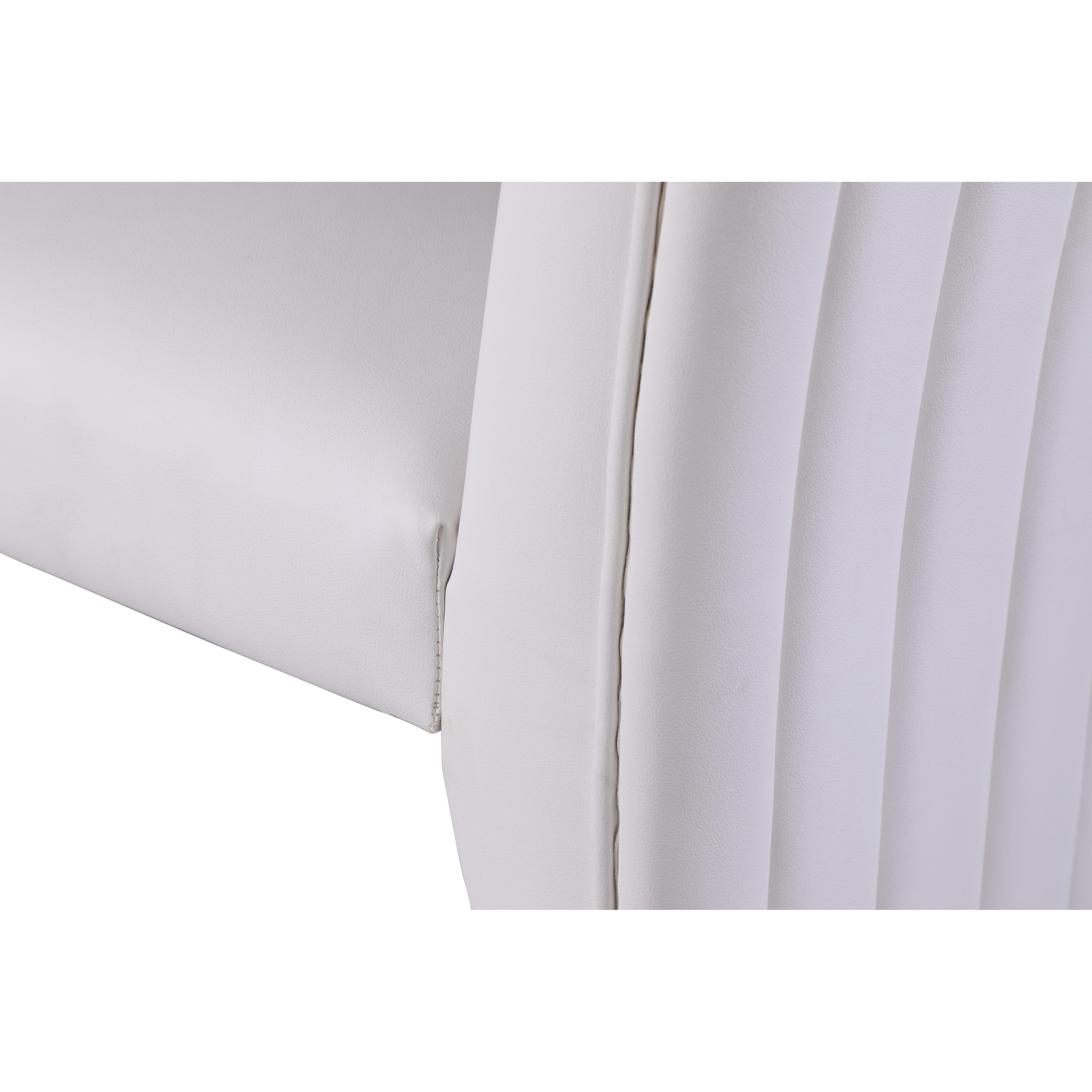 Meridian Porsha White Vegan Leather Dining Chair