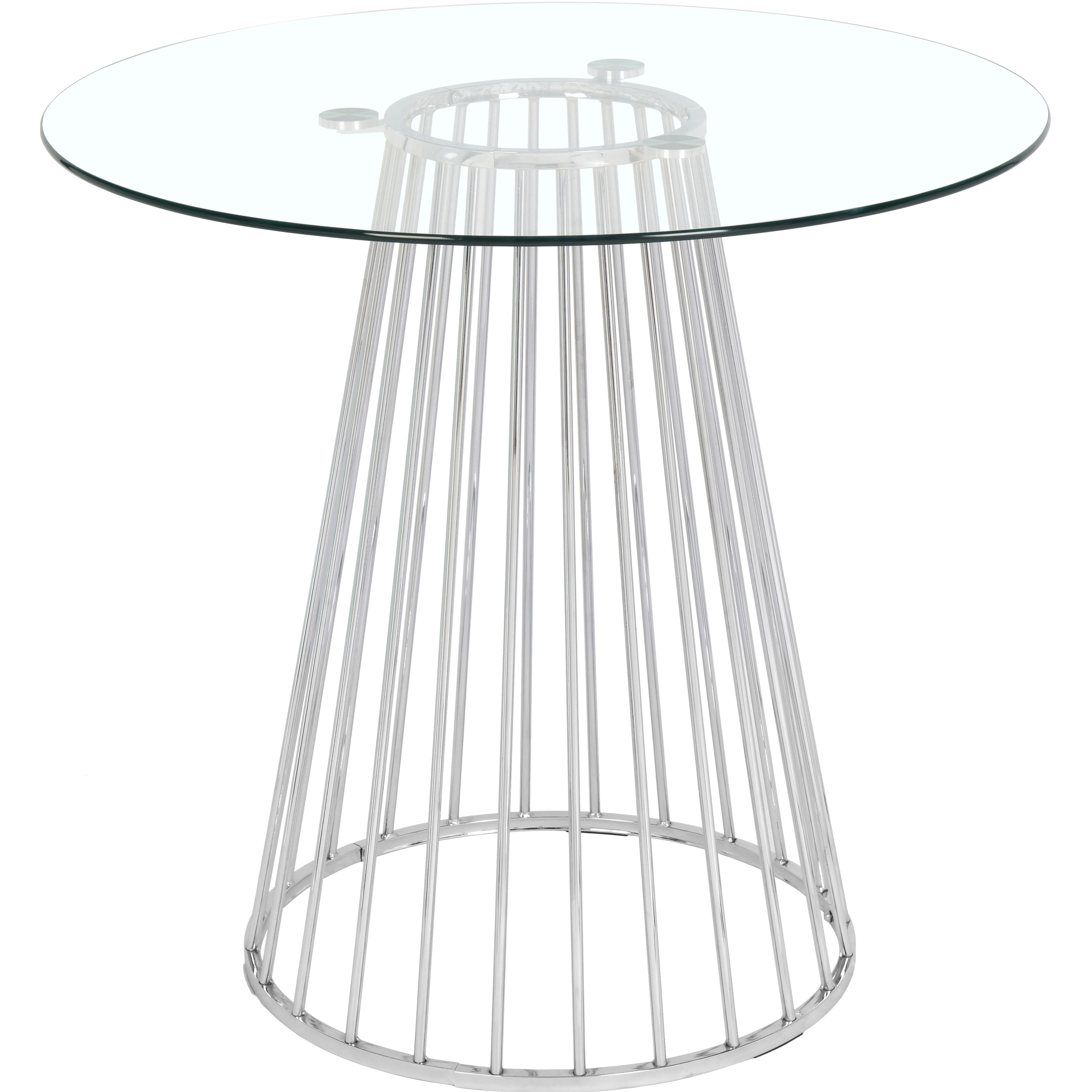 Meridian Gio Chrome Counter Height Table