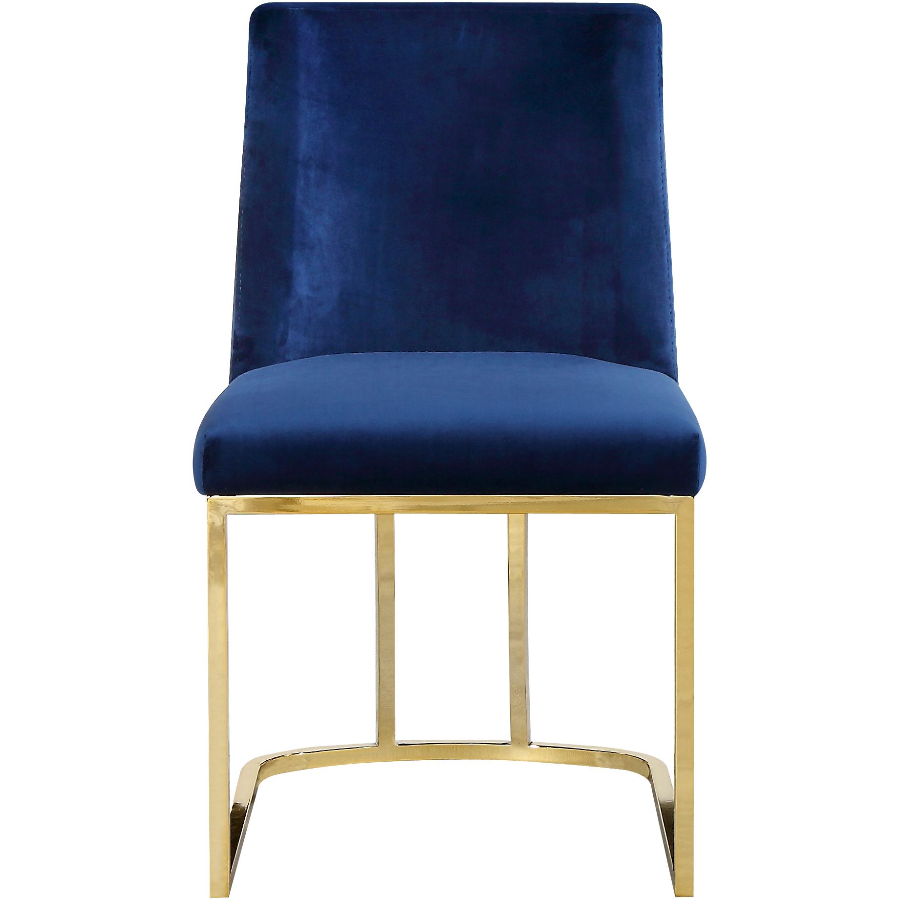Meridian Heidi Navy Velvet Dining Chair