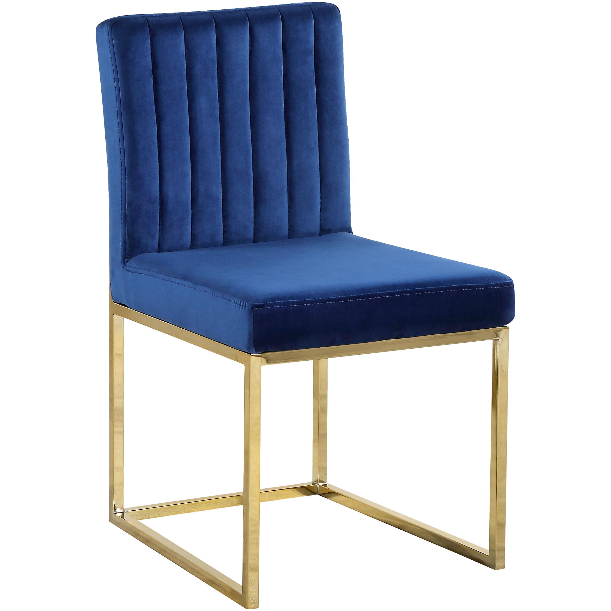 Meridian Giselle Navy Velvet Dining Chair