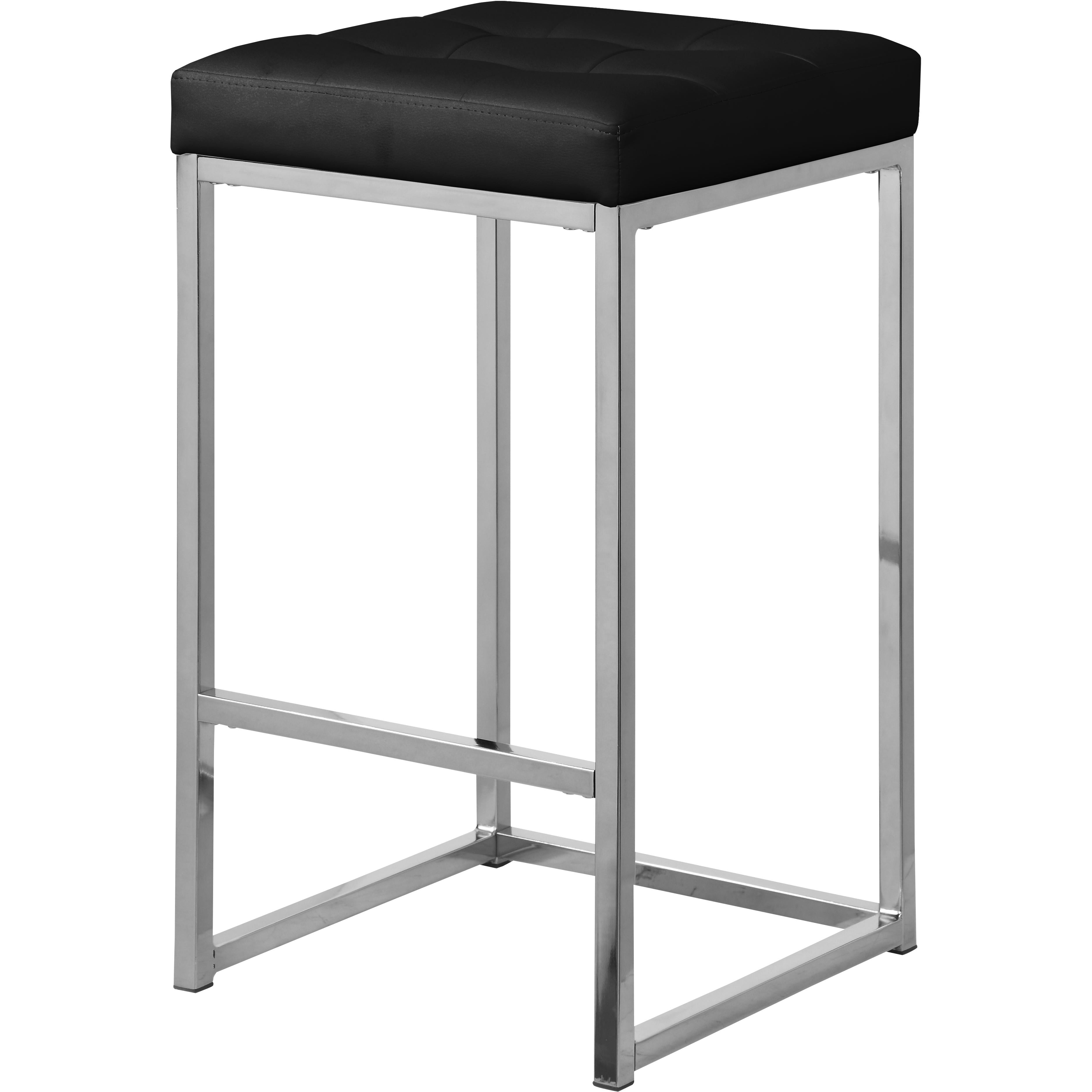 Meridian Nicola Black Vegan Leather Stool