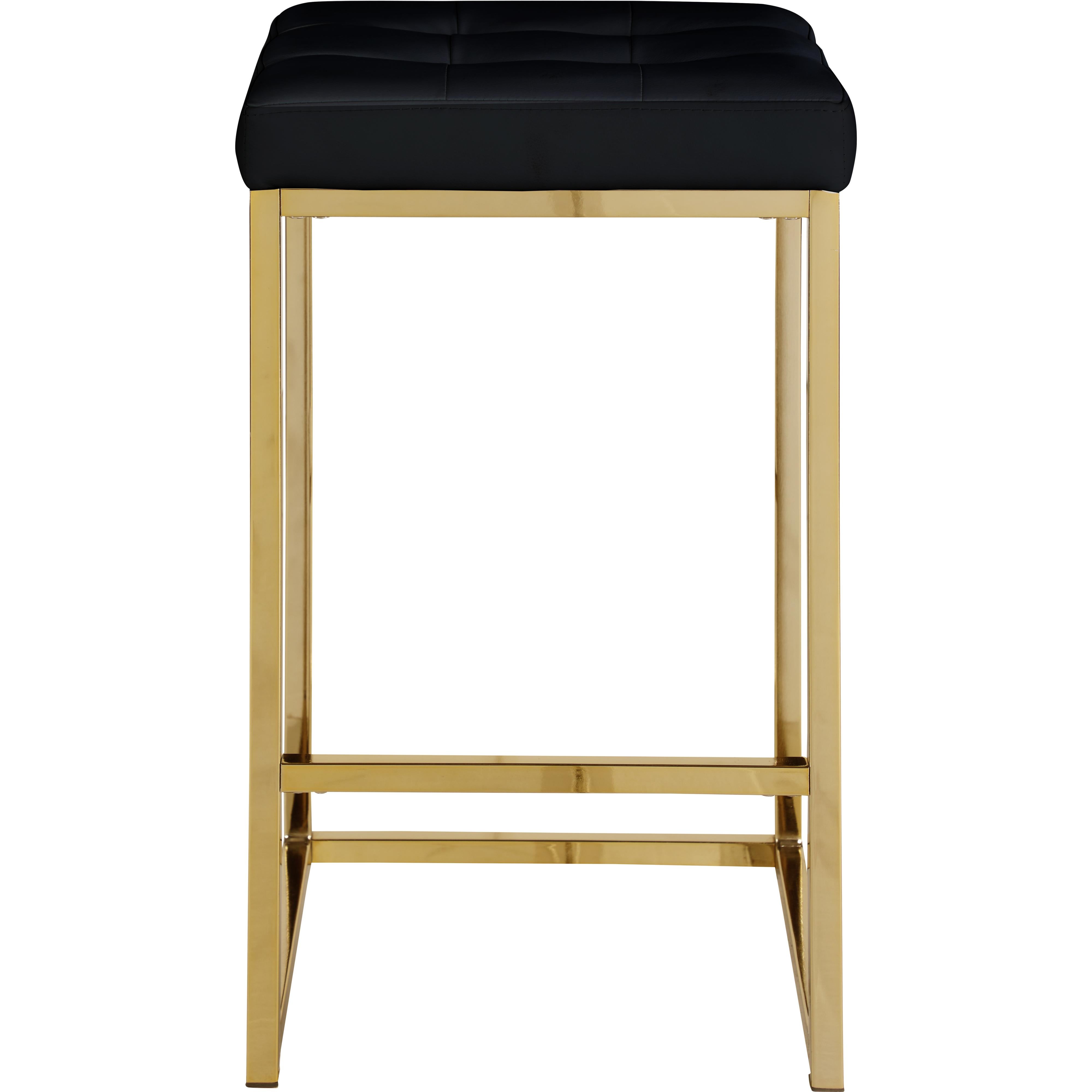 Meridian Nicola Black Vegan Leather Stool