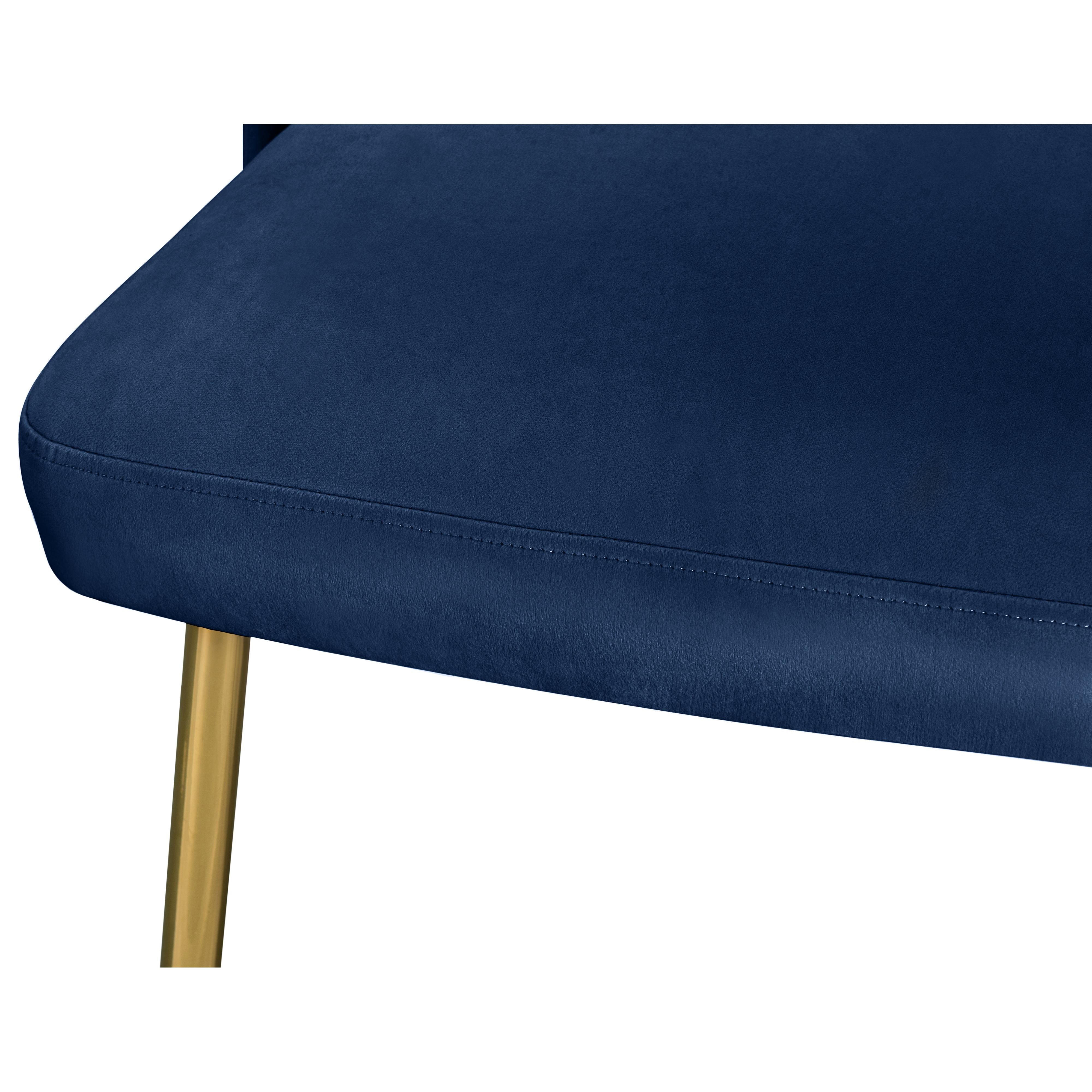Meridian Logan Navy Velvet Dining Chair