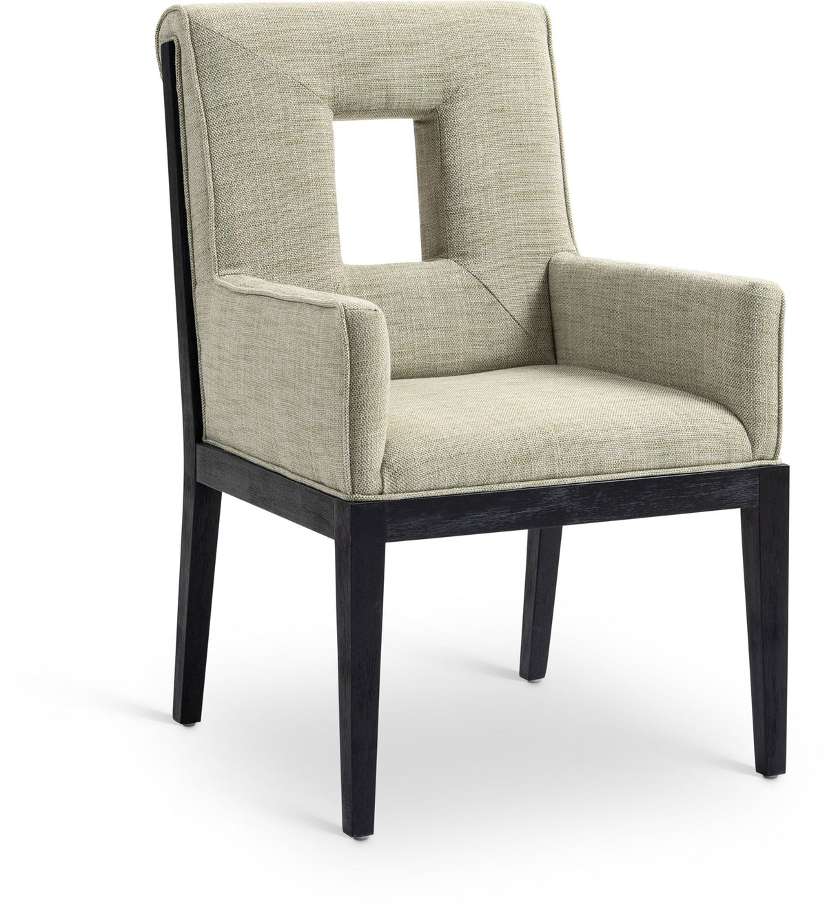 Gwendolyn - Dining Arm Chair with Black Frame