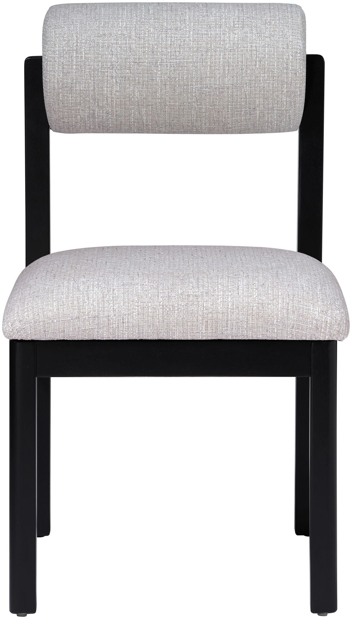 Roundhill - Fabric Dining Chair (Set of 2) with Black Frame