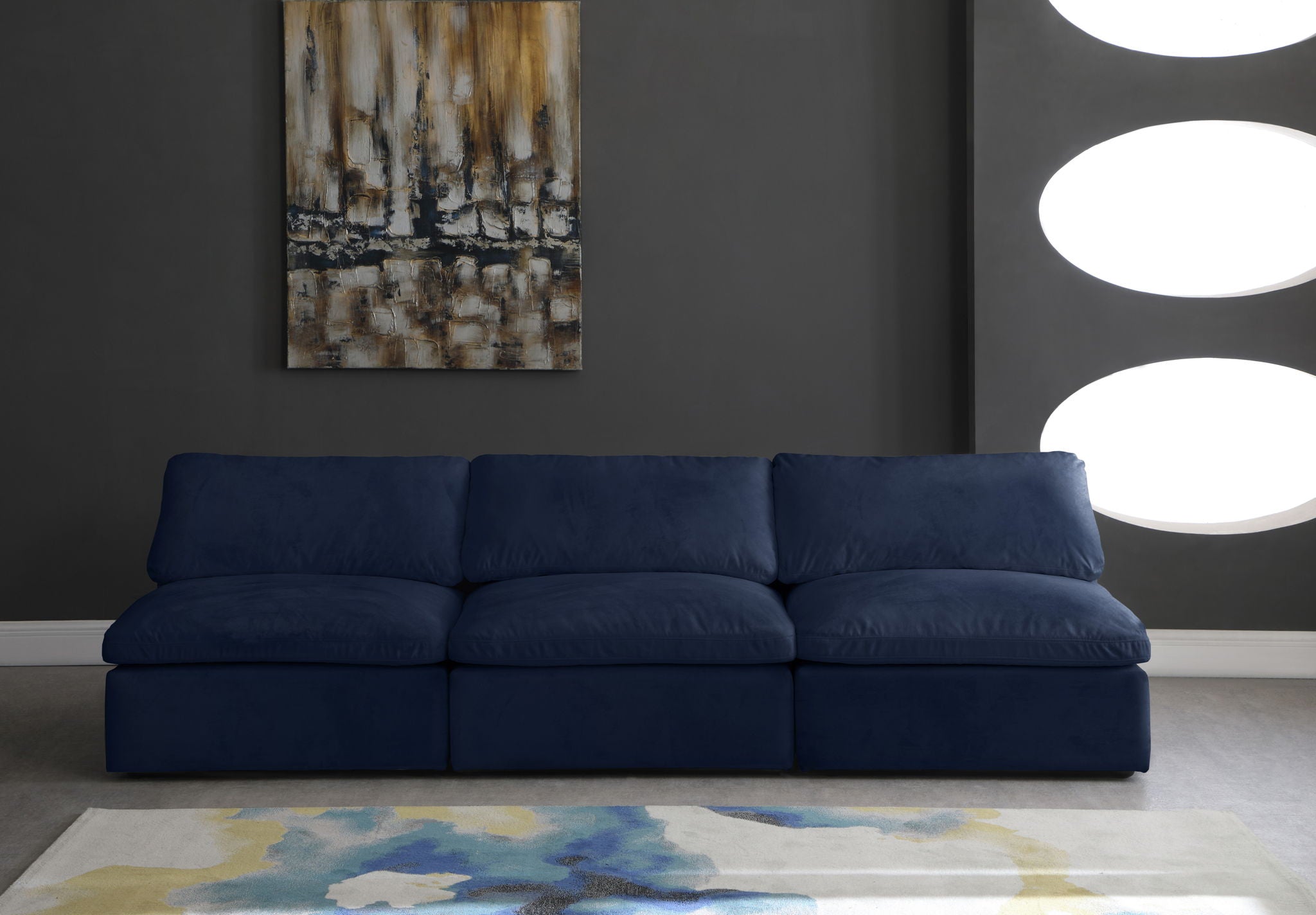 Cozy - Modular Armless 3 Seat Sofa