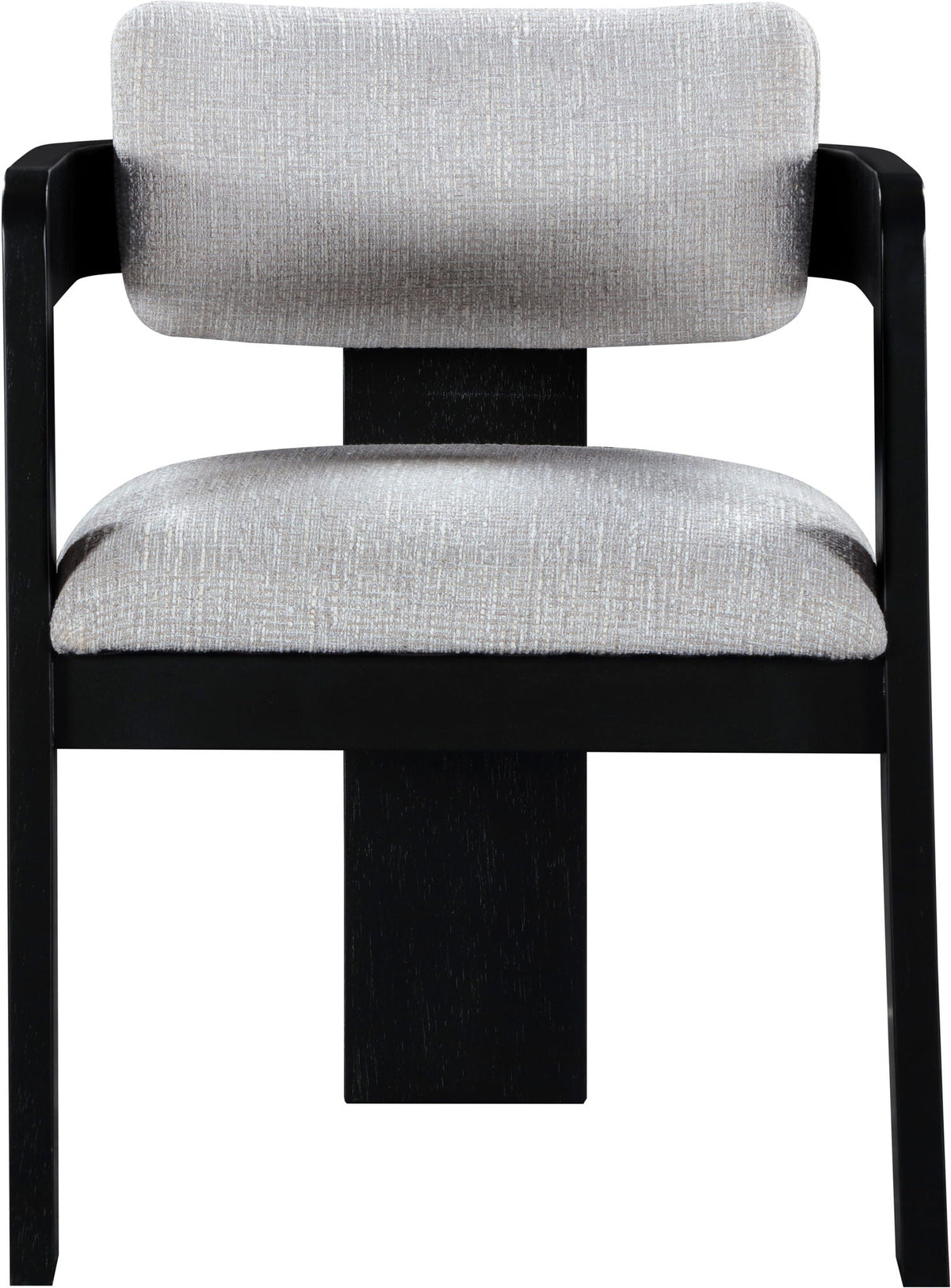 Sacha - Linen Dining Chair (Set of 2) with Black Base