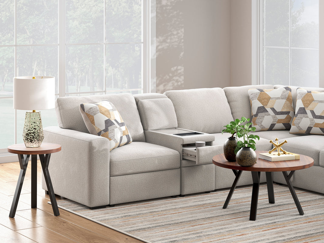 Ashley 673-05 5PC Sectional — Pop-Up Sleeper & Storage