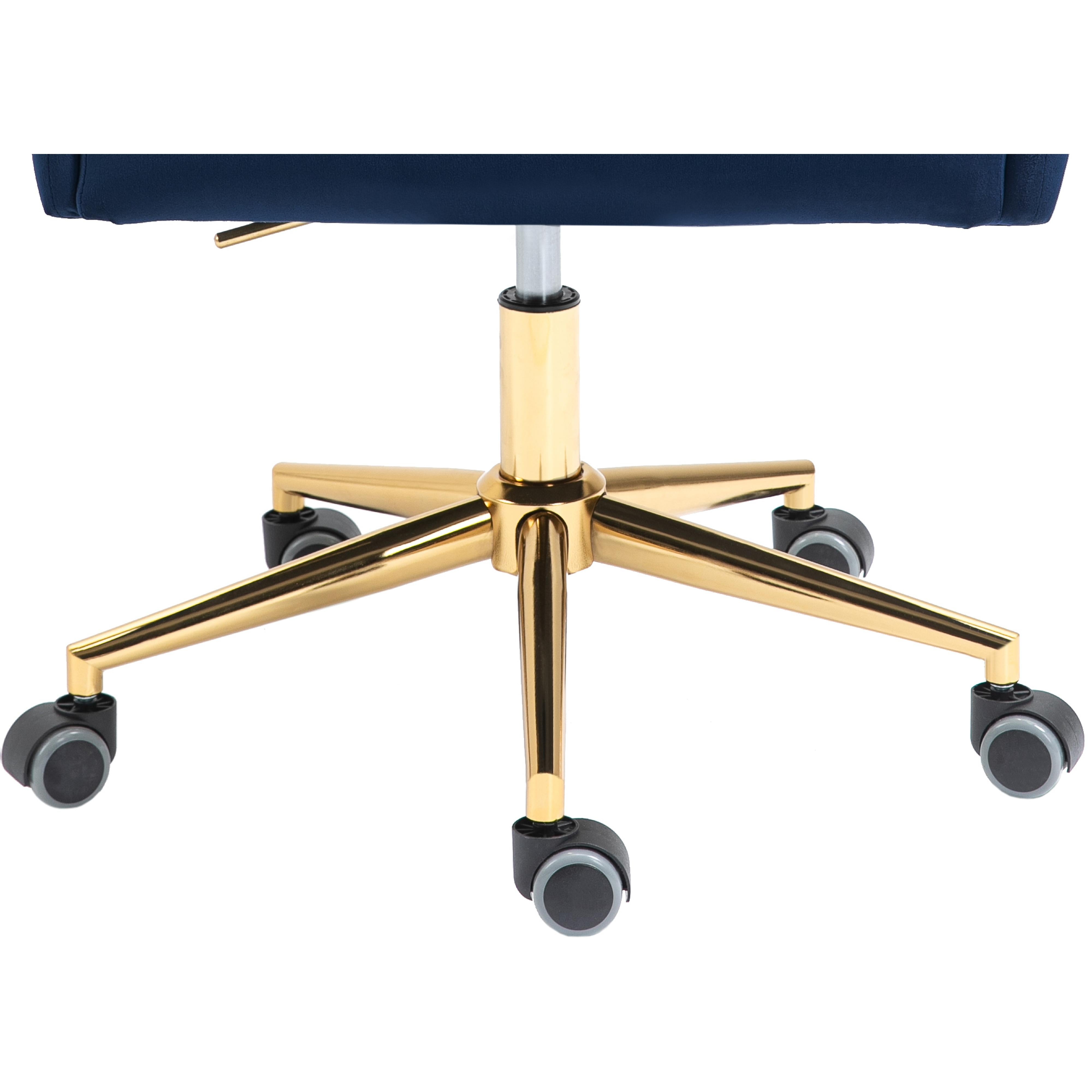 Meridian Karina Navy Velvet Office Chair