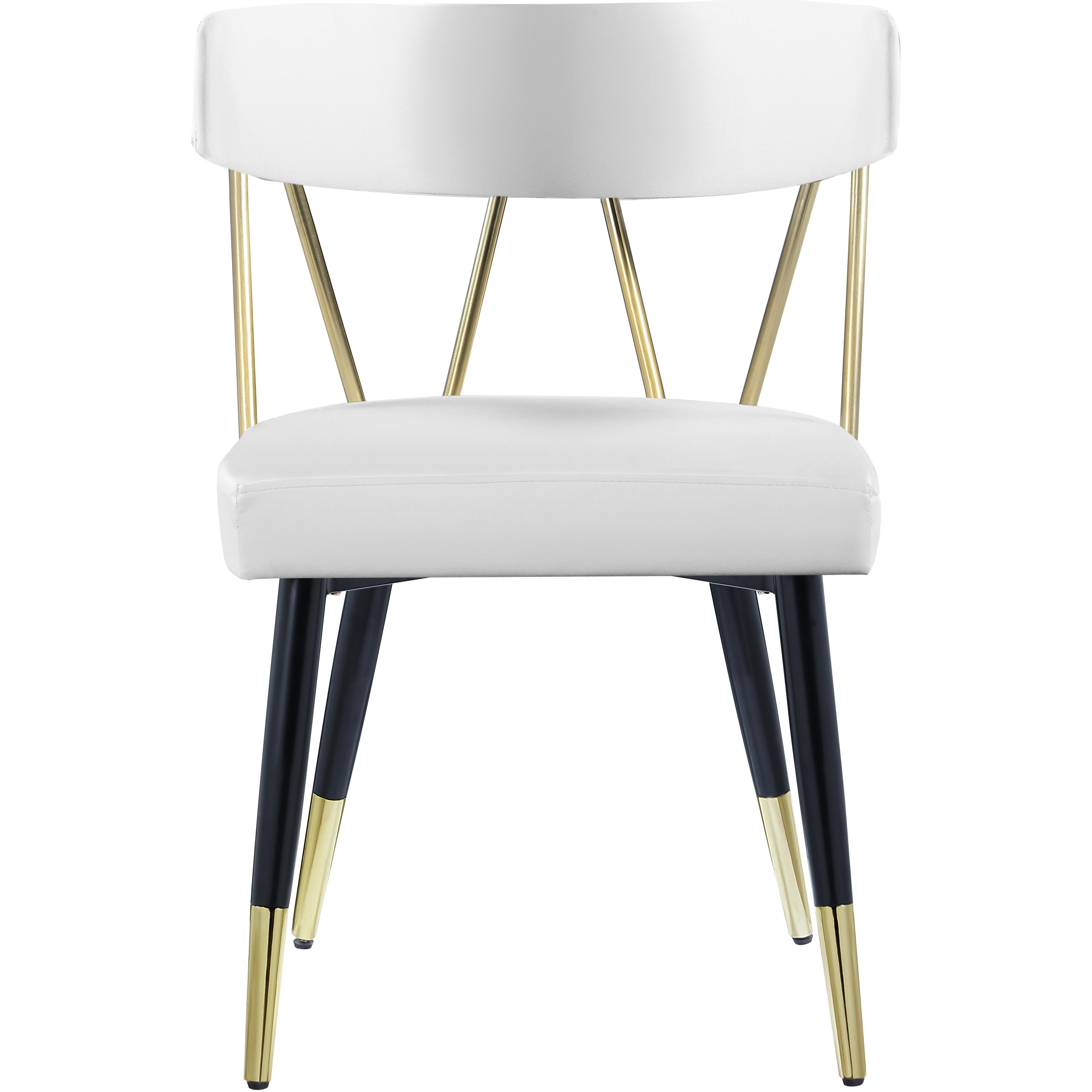 Meridian Rheingold White Vegan Leather Dining Chair