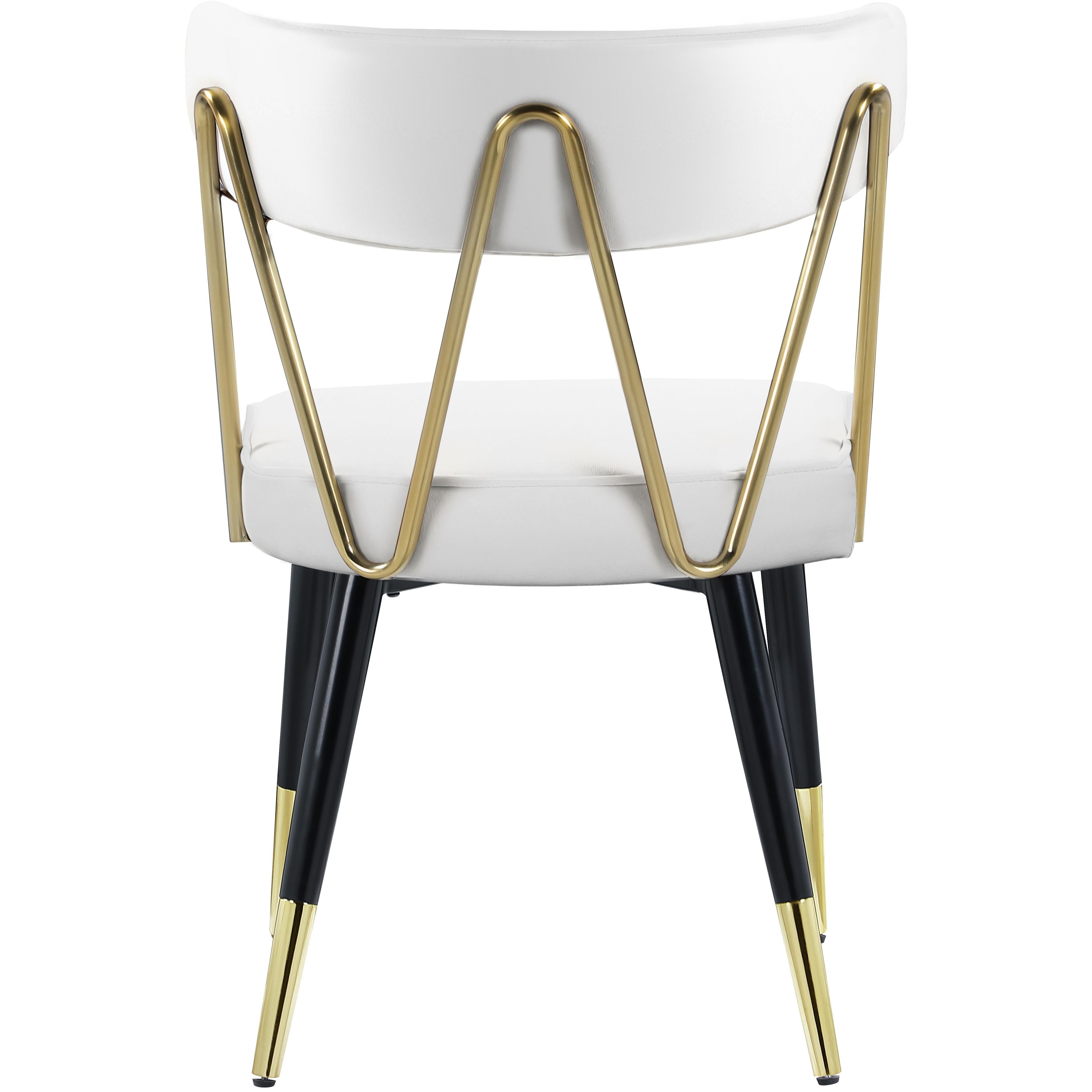 Meridian Rheingold White Vegan Leather Dining Chair