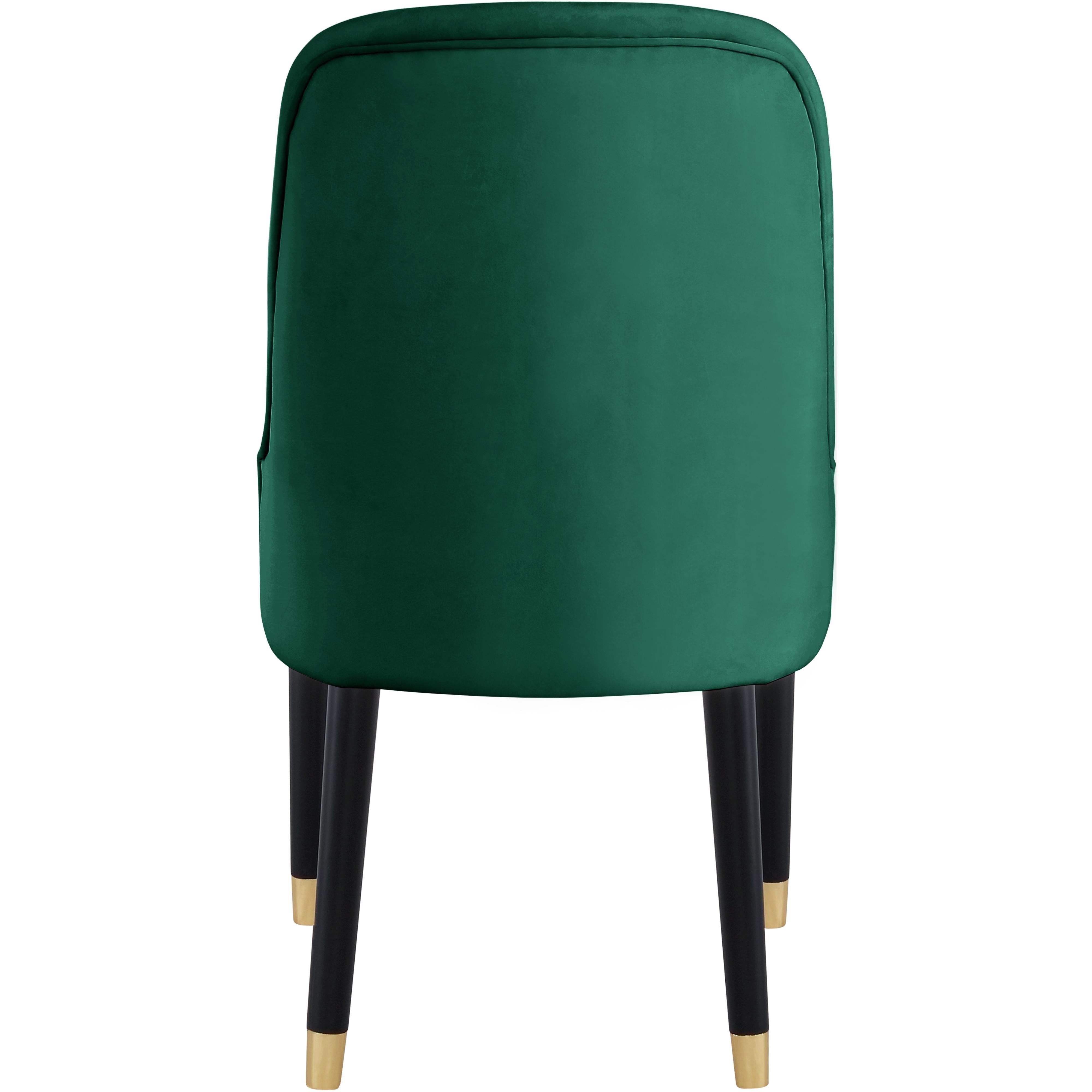 Meridian Omni Green Velvet Dining Chair